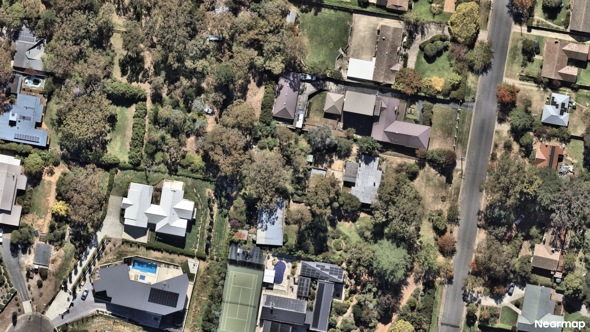 Vertical aerial view