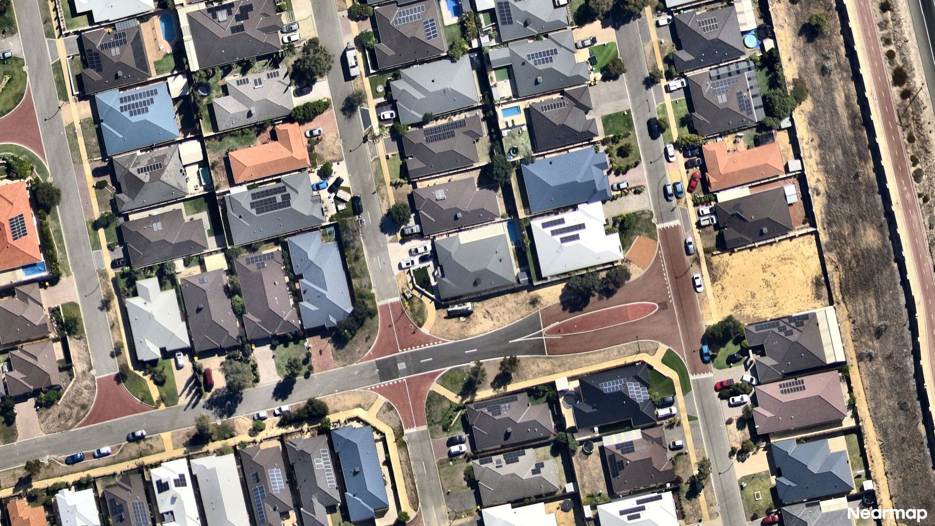 Vertical aerial view
