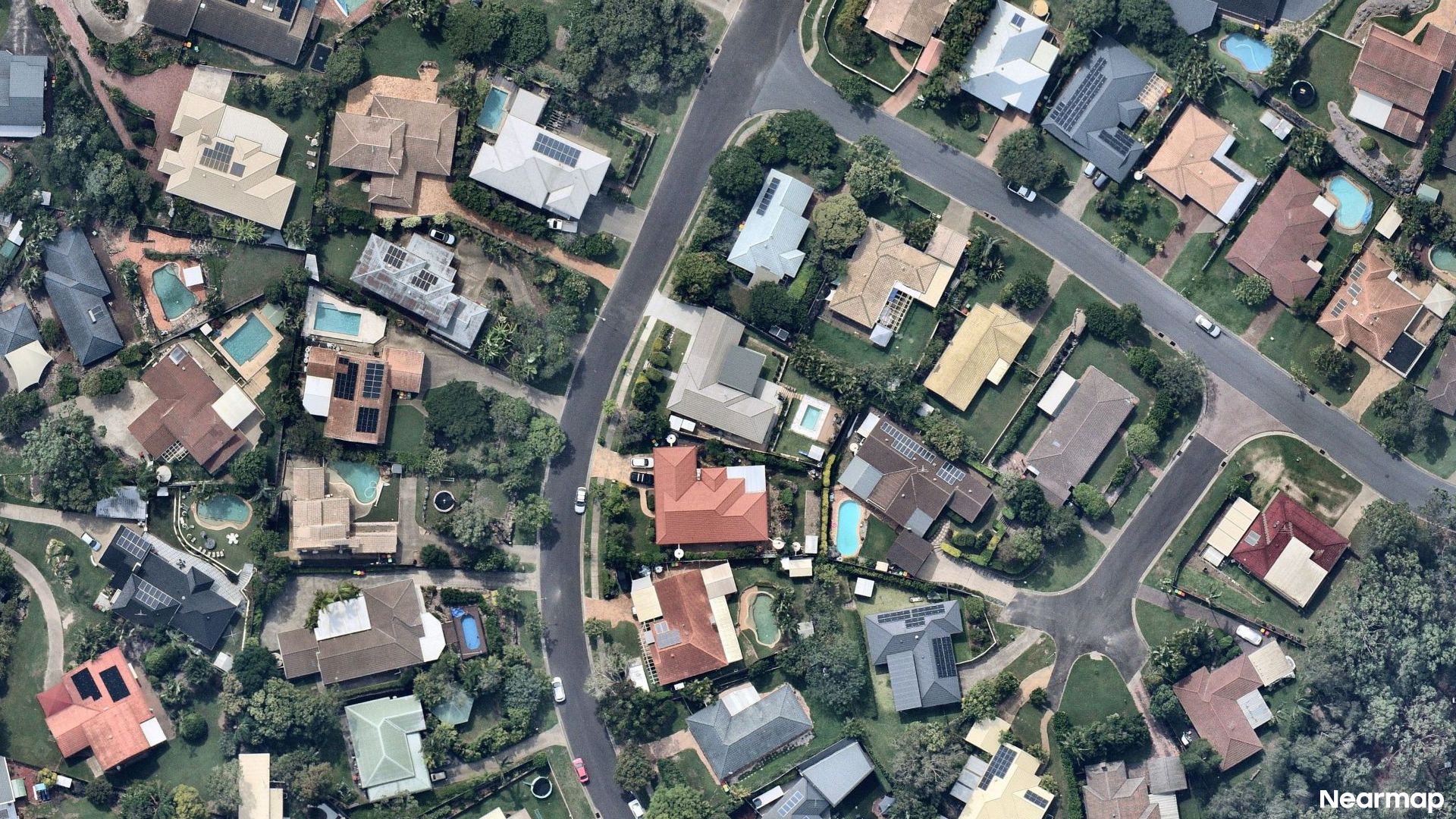 Vertical aerial view