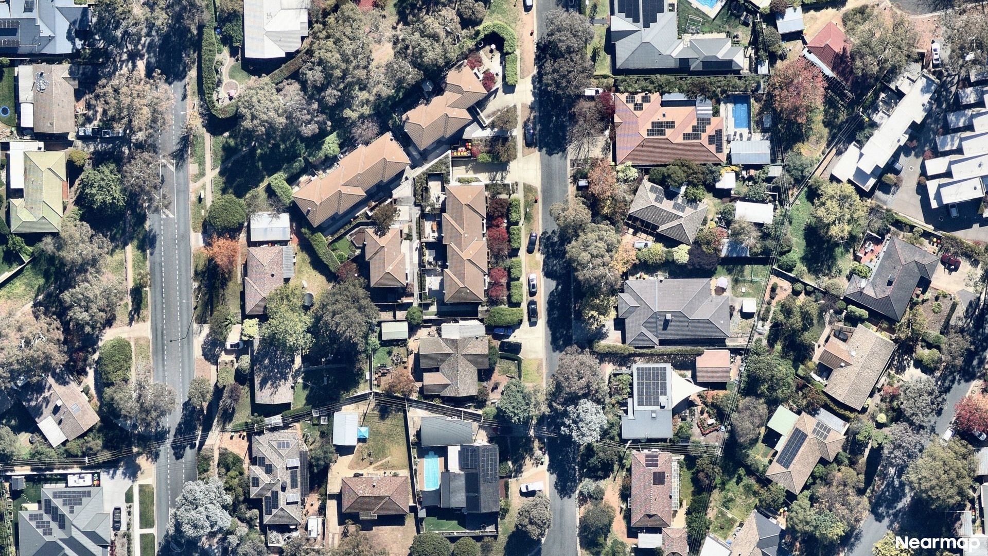 Vertical aerial view