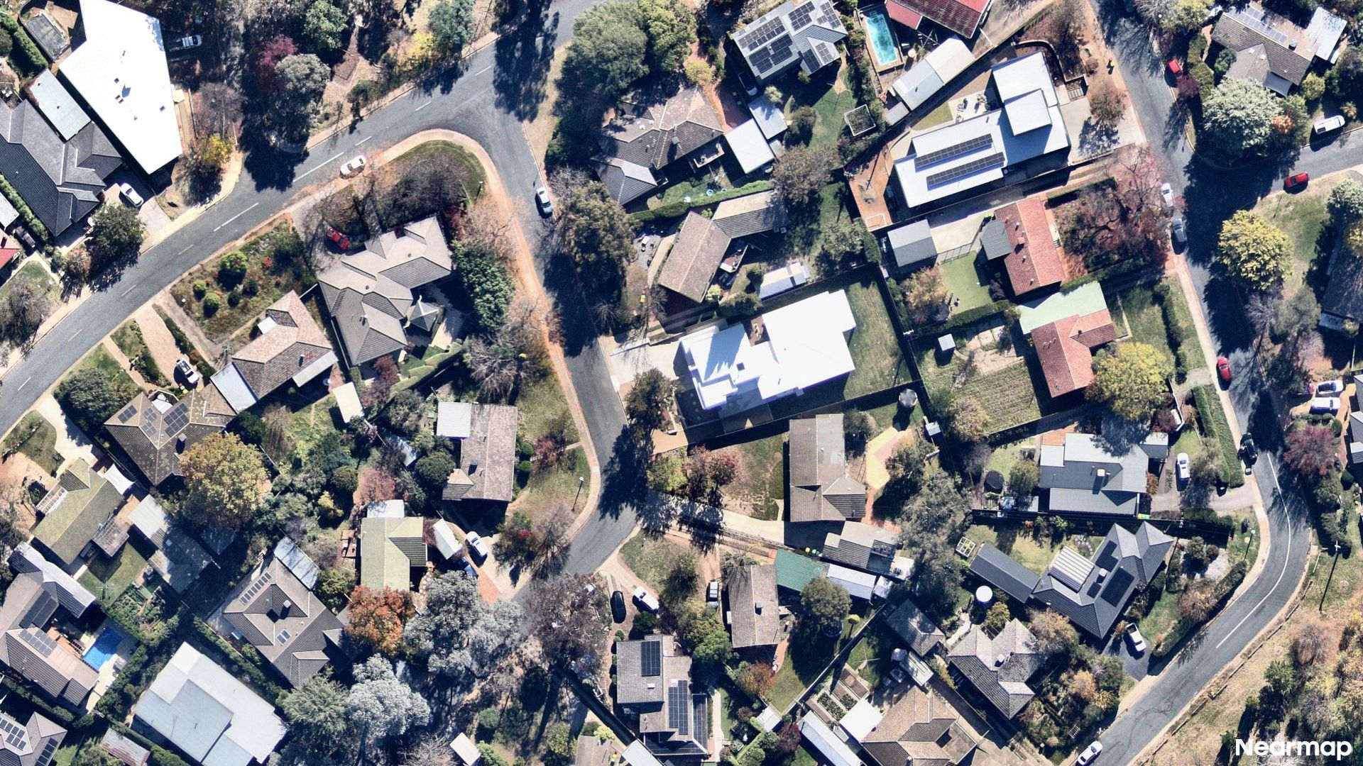 Vertical aerial view