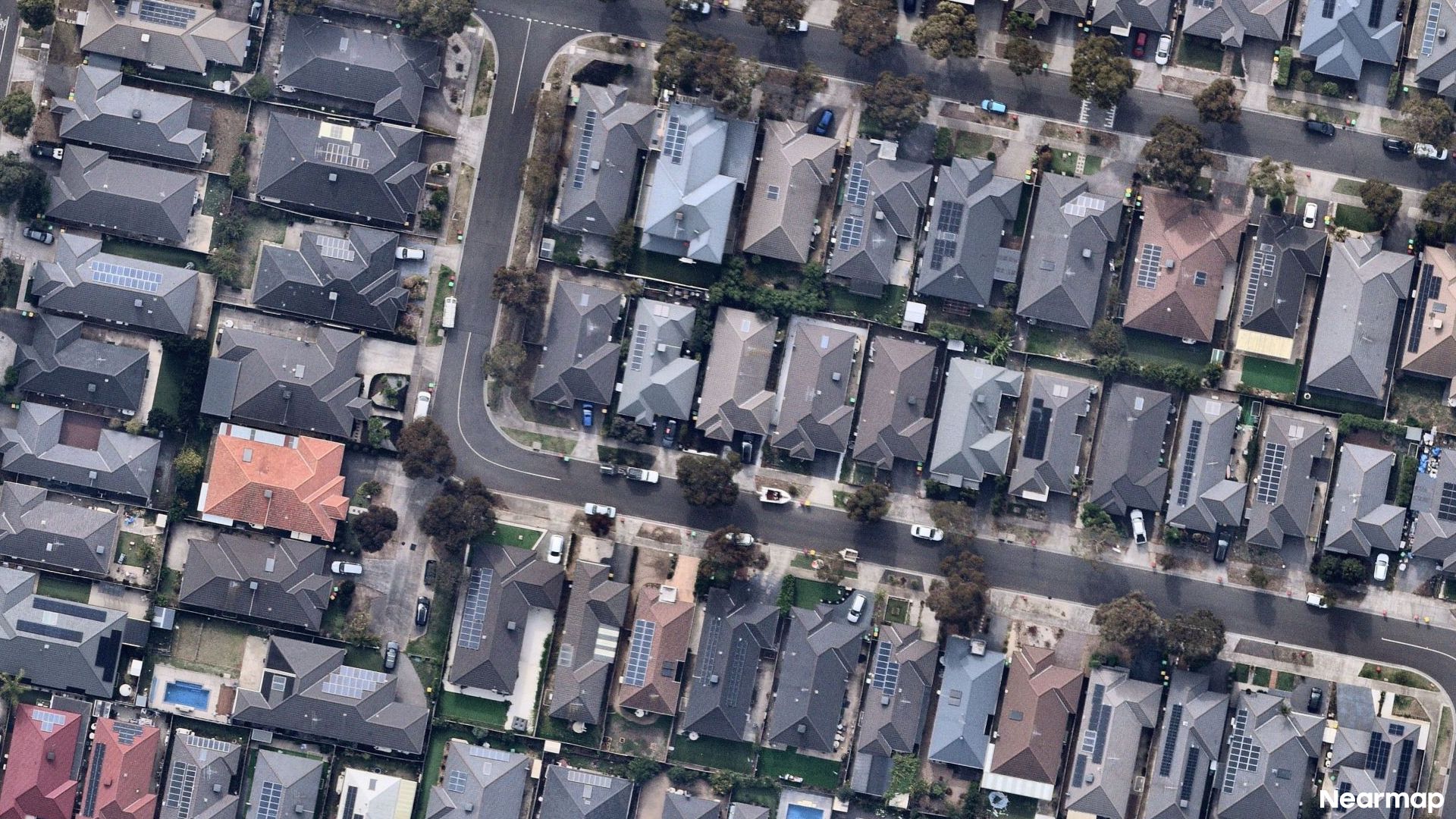 Vertical aerial view
