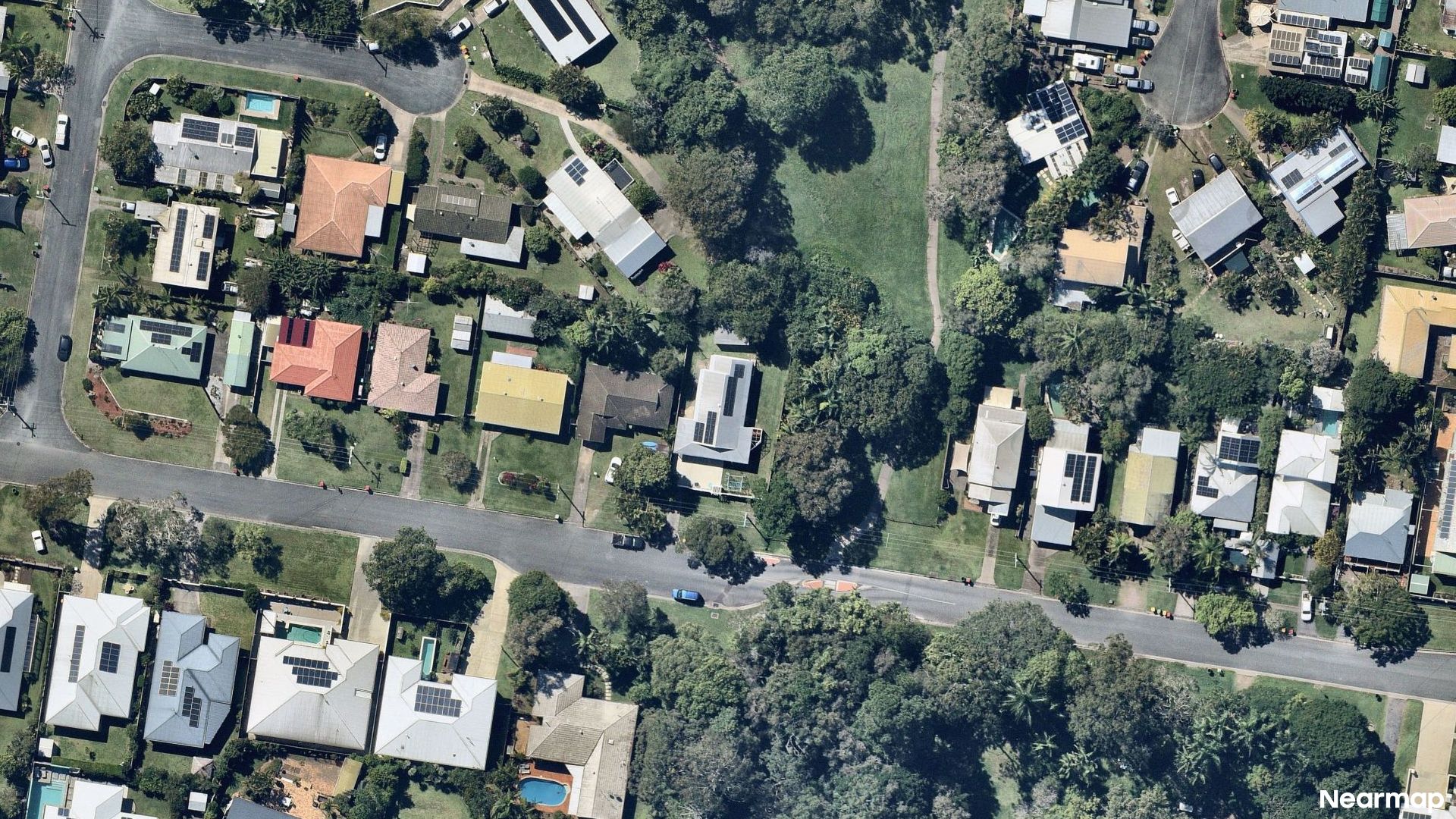 Vertical aerial view