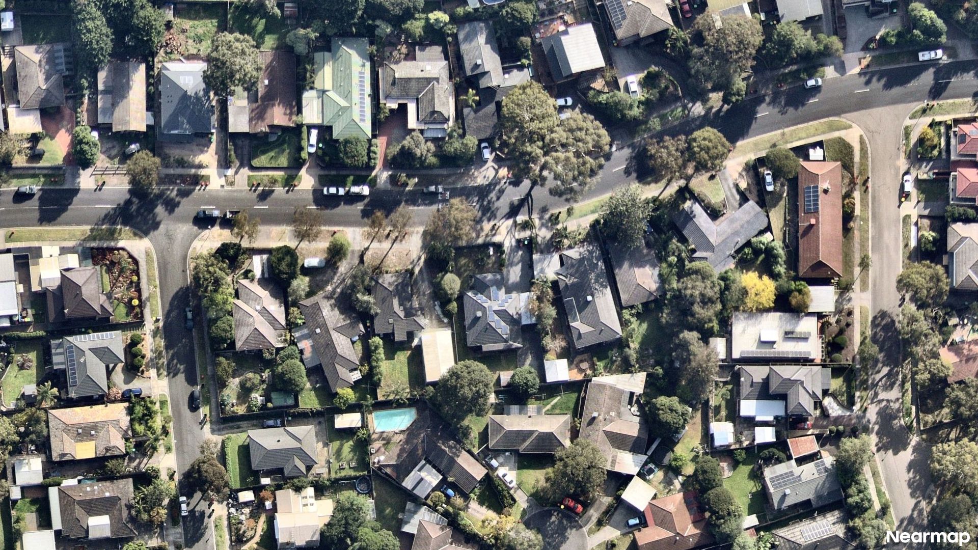 Vertical aerial view