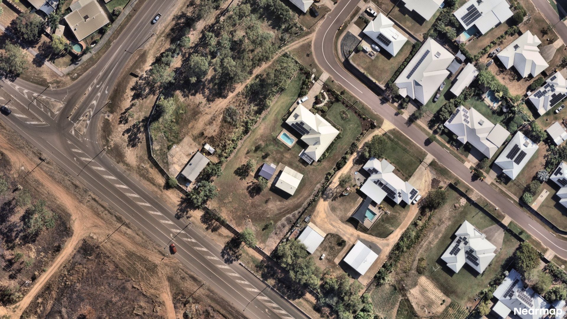 Vertical aerial view