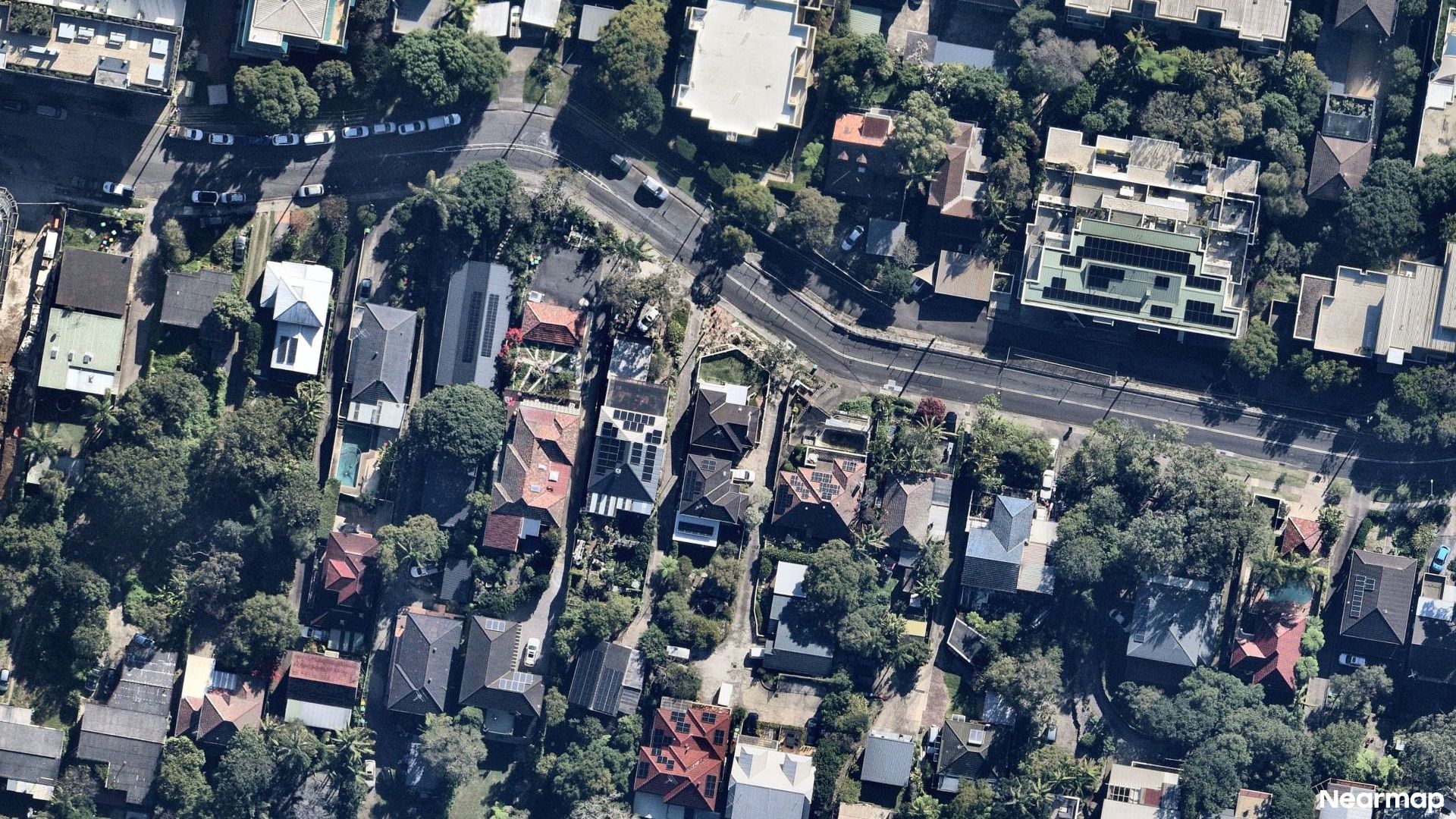 Vertical aerial view