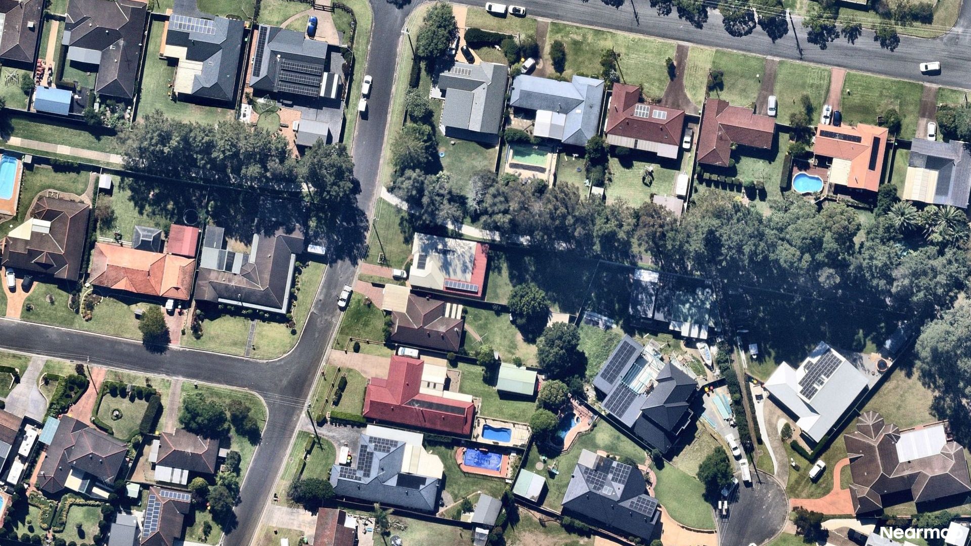 Vertical aerial view