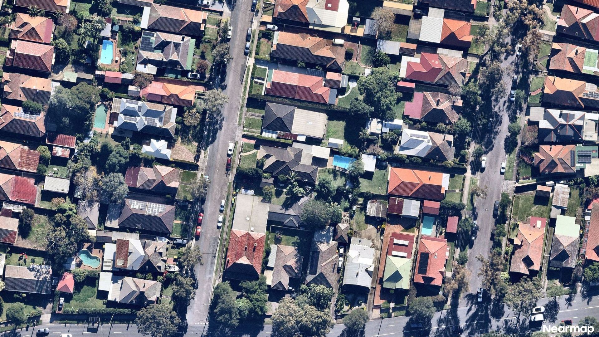 Vertical aerial view