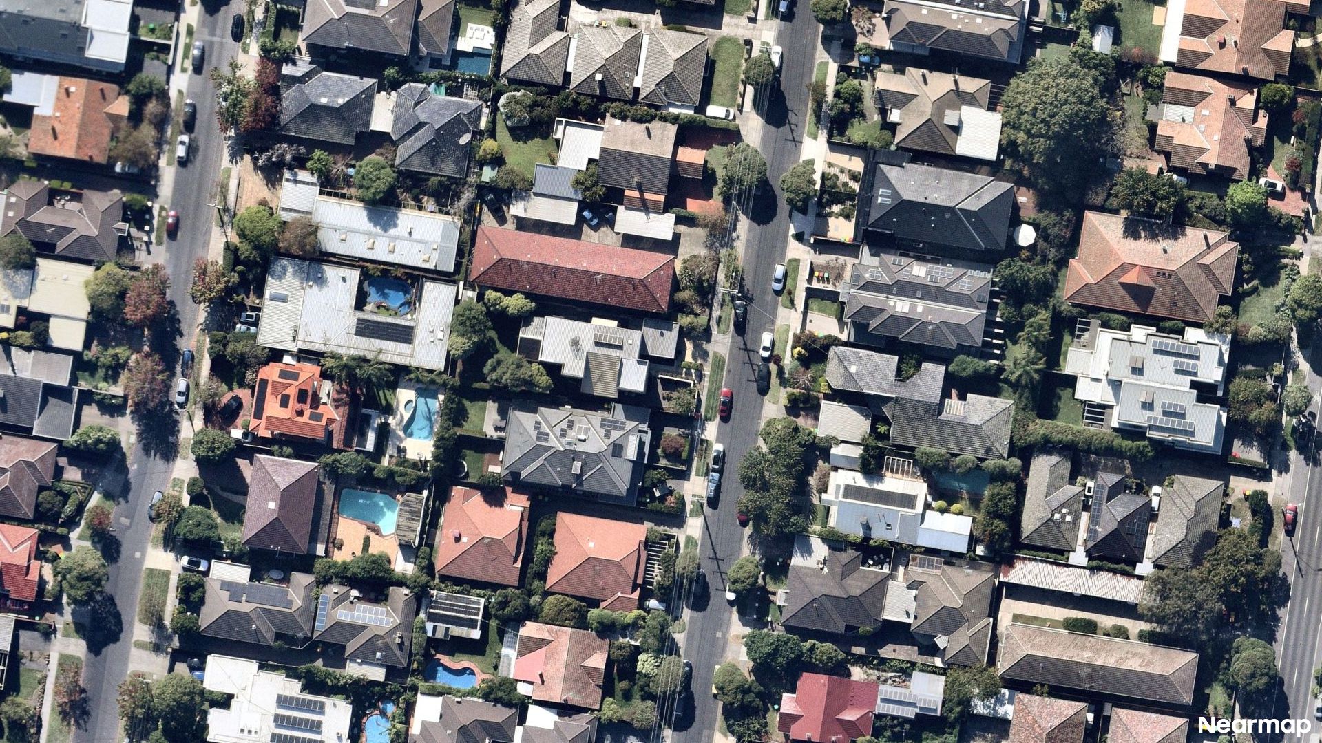 Vertical aerial view