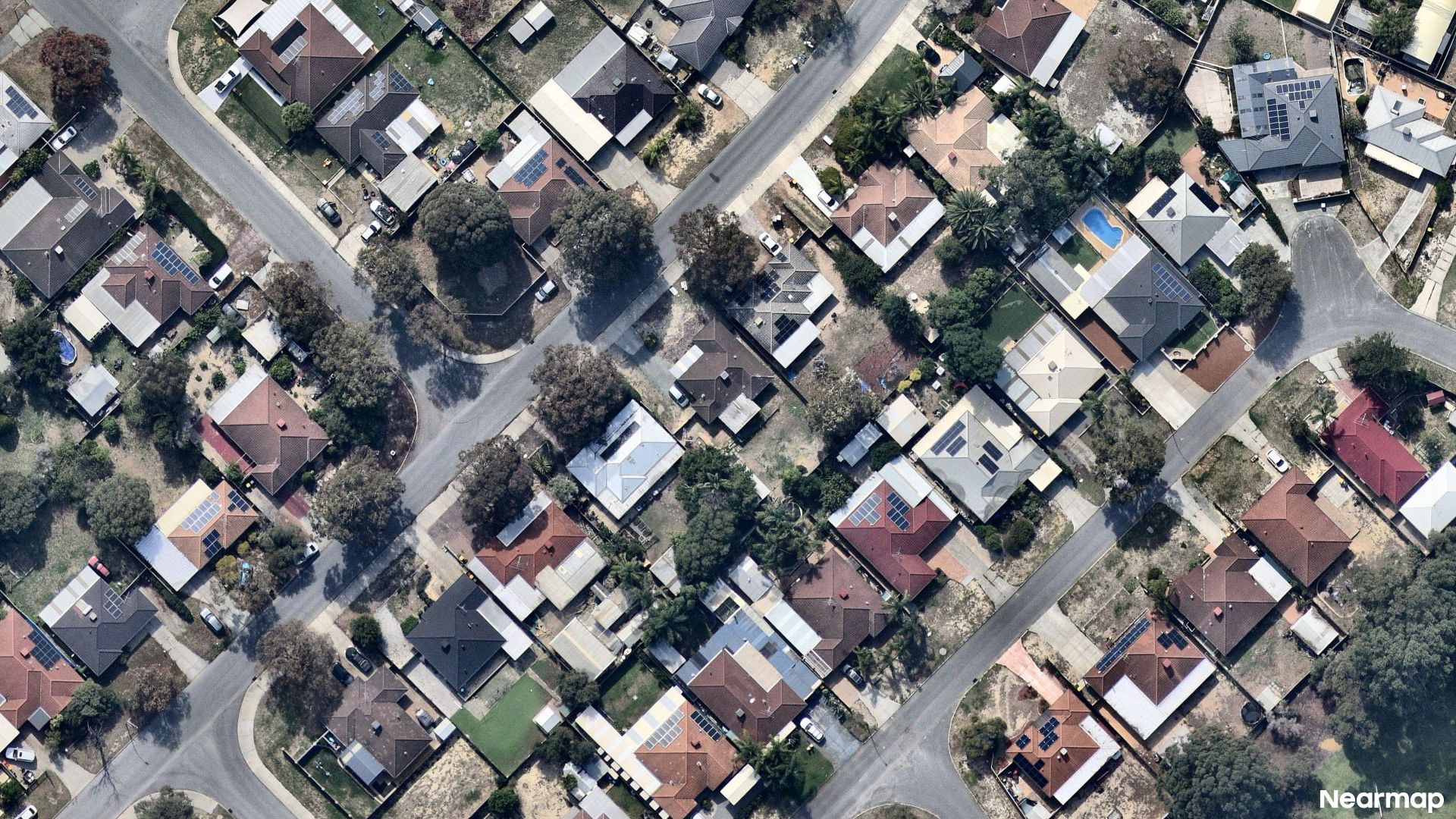 Vertical aerial view