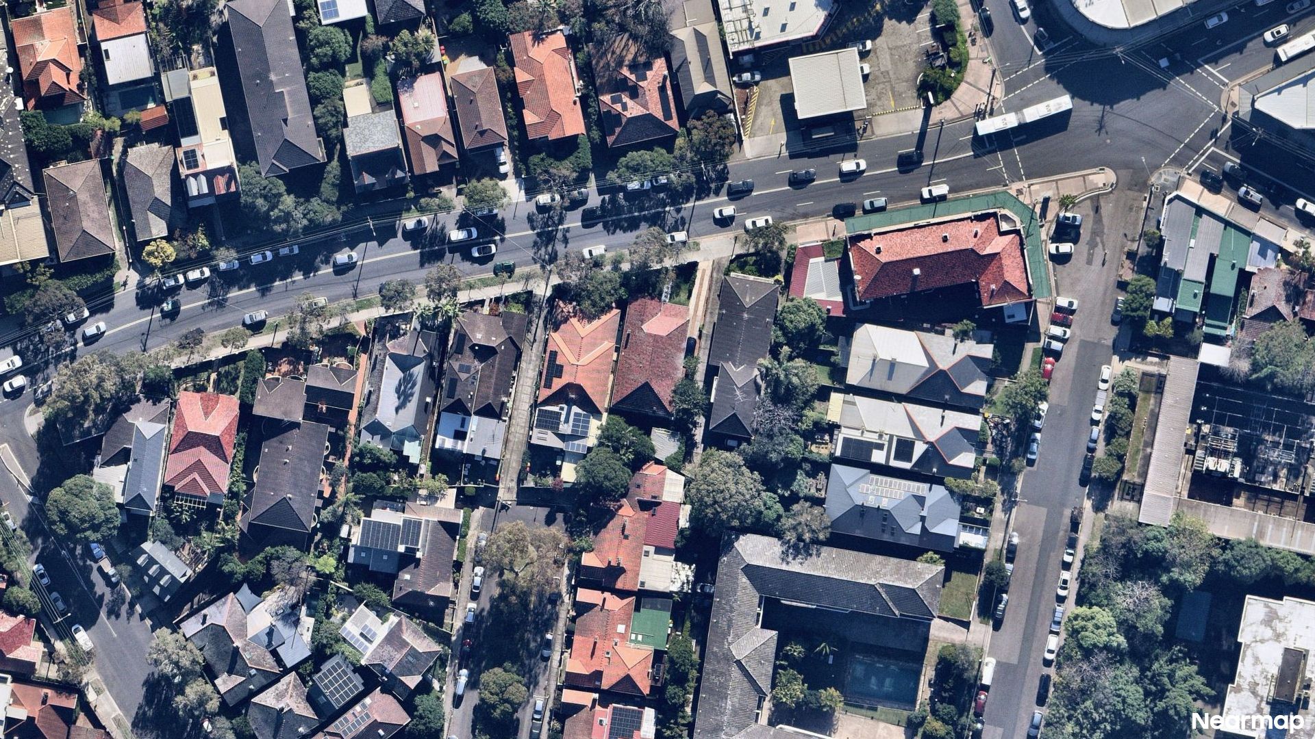 Vertical aerial view