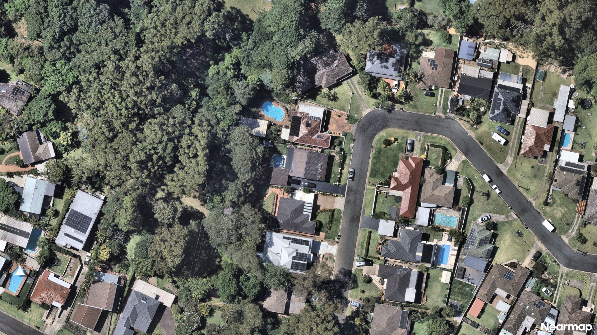 Vertical aerial view