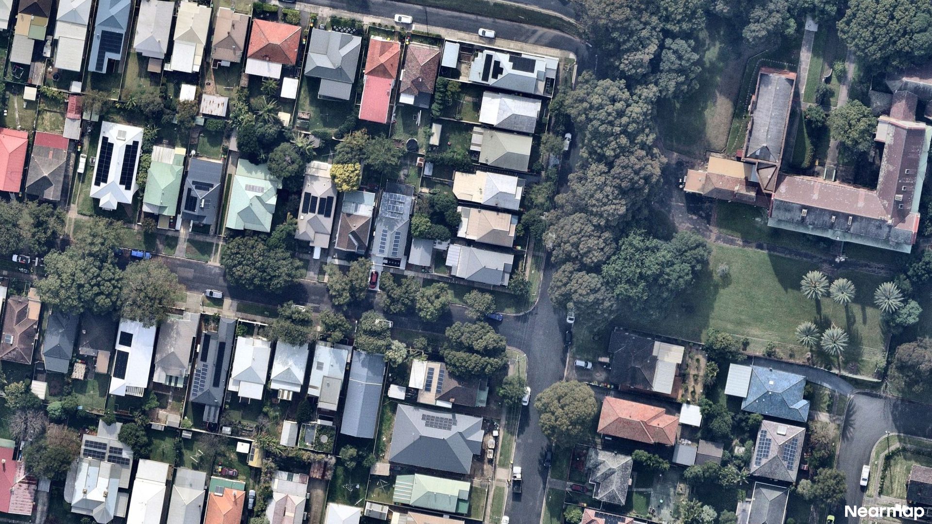 Vertical aerial view