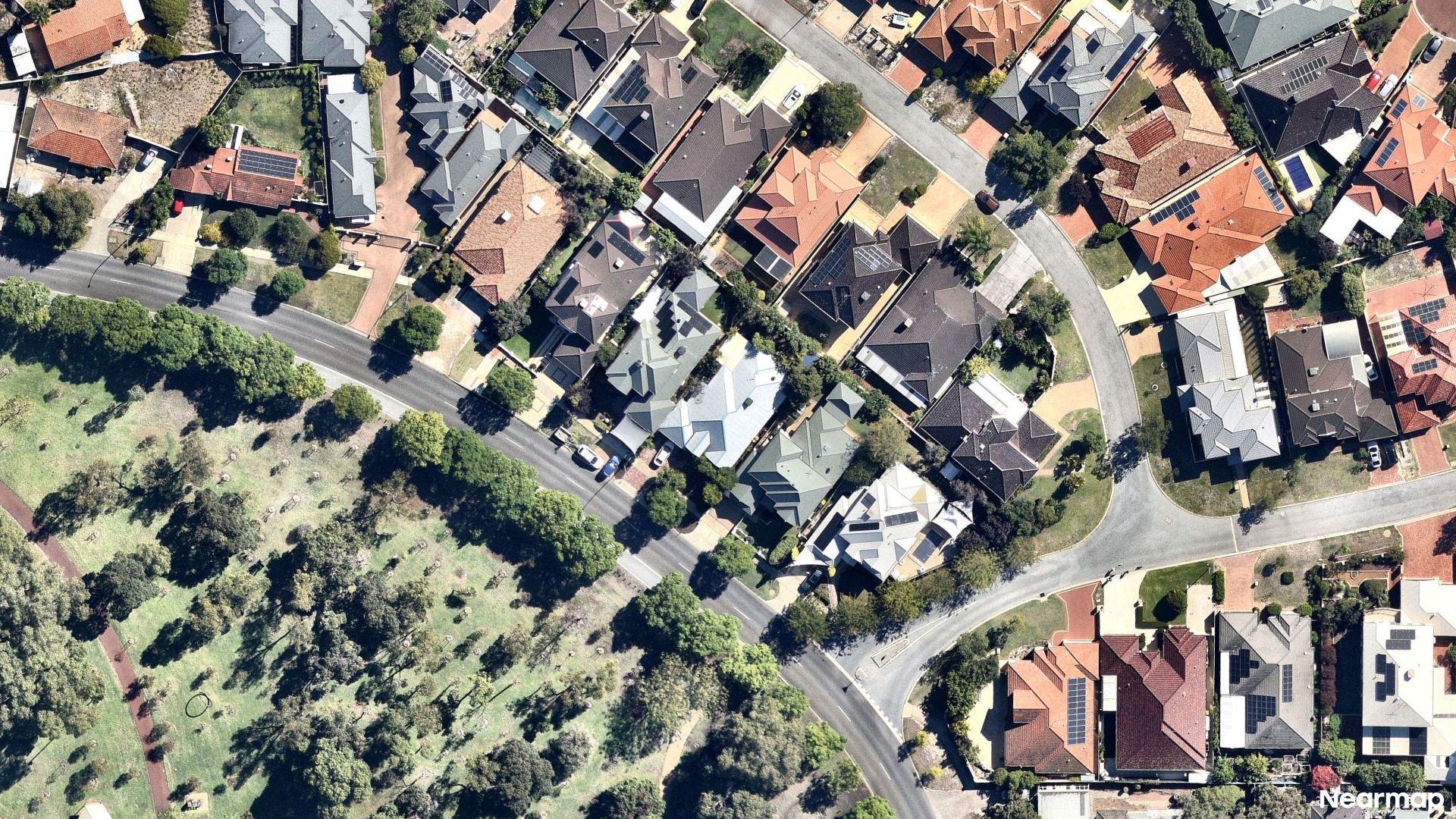 Vertical aerial view