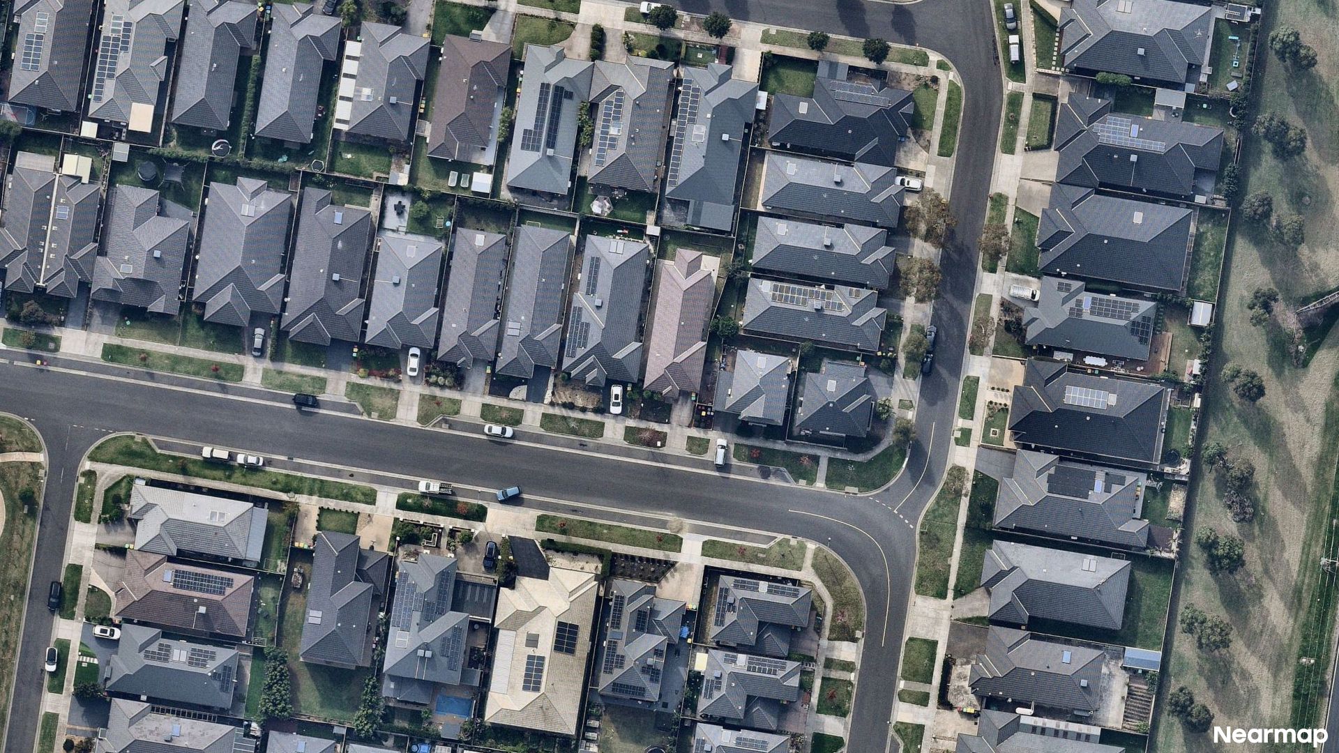 Vertical aerial view