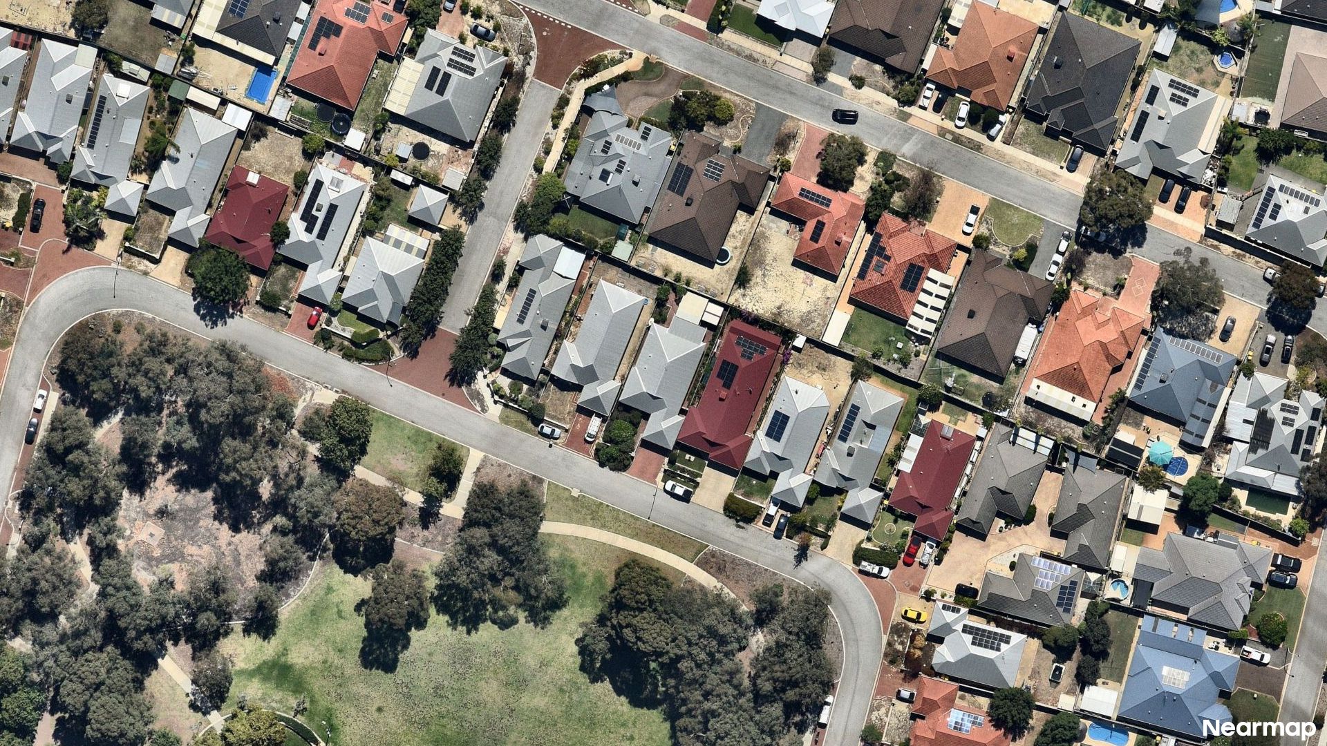 Vertical aerial view