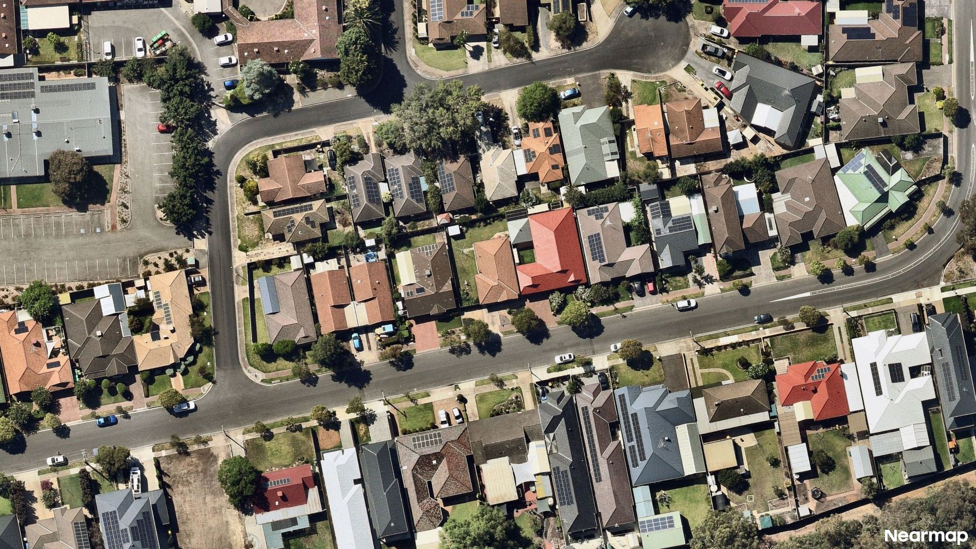 Vertical aerial view