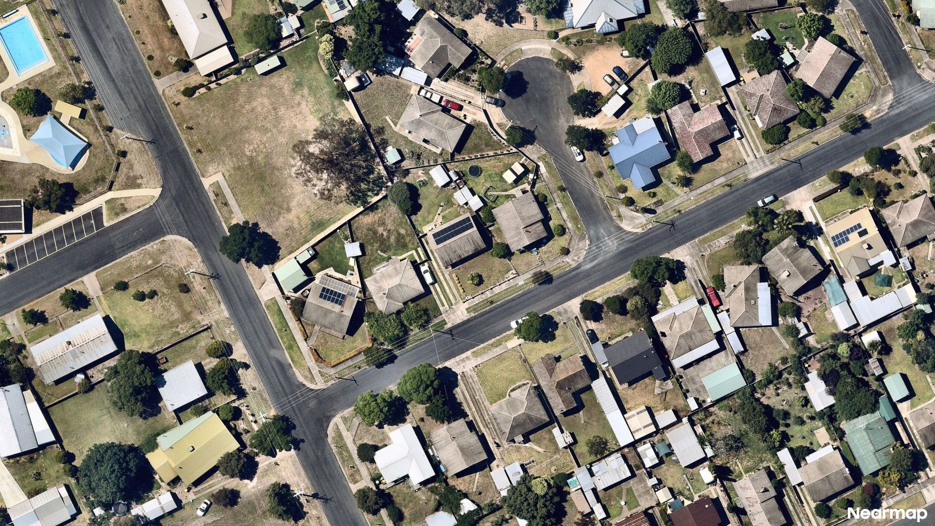 Vertical aerial view