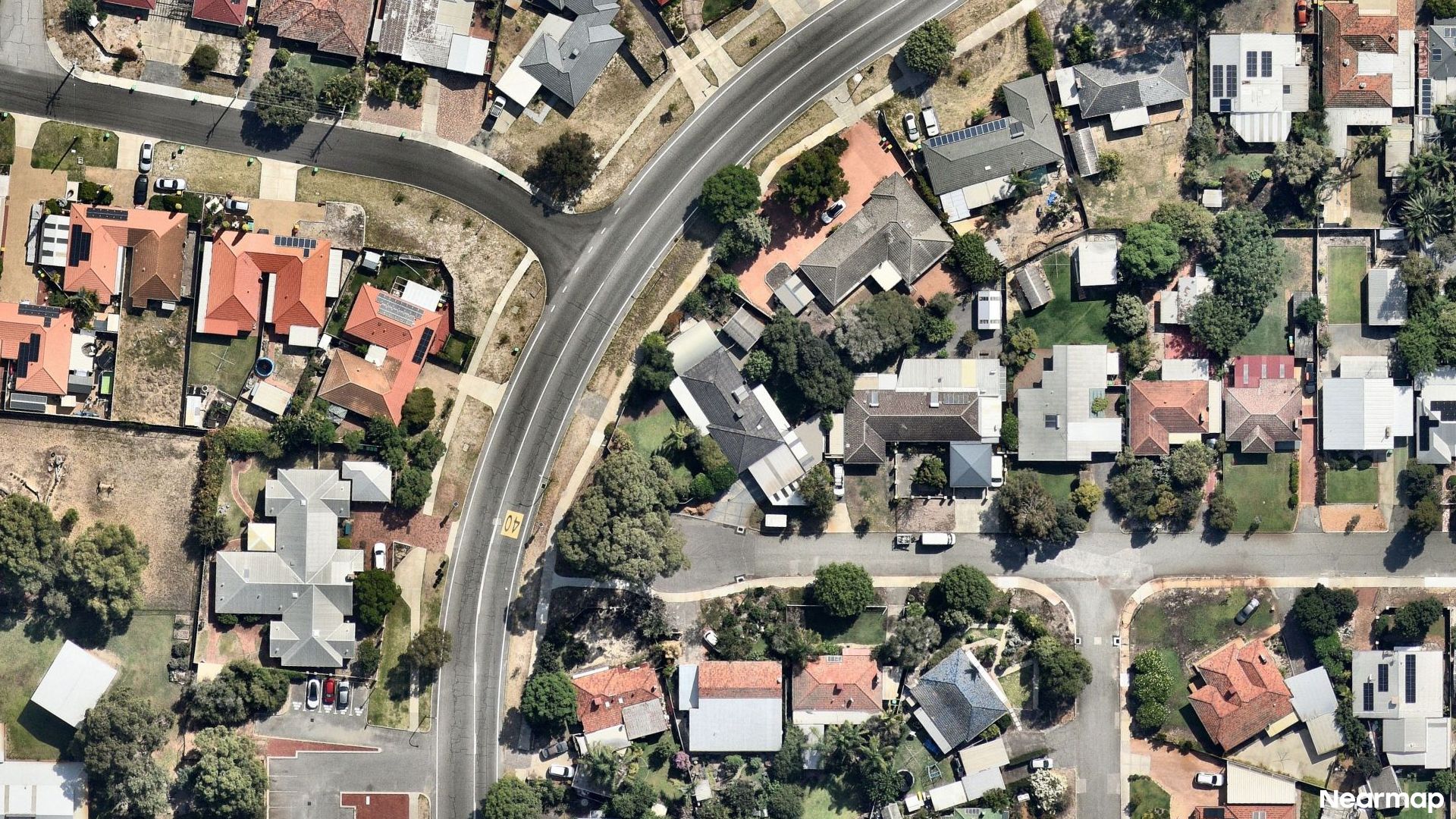 Vertical aerial view