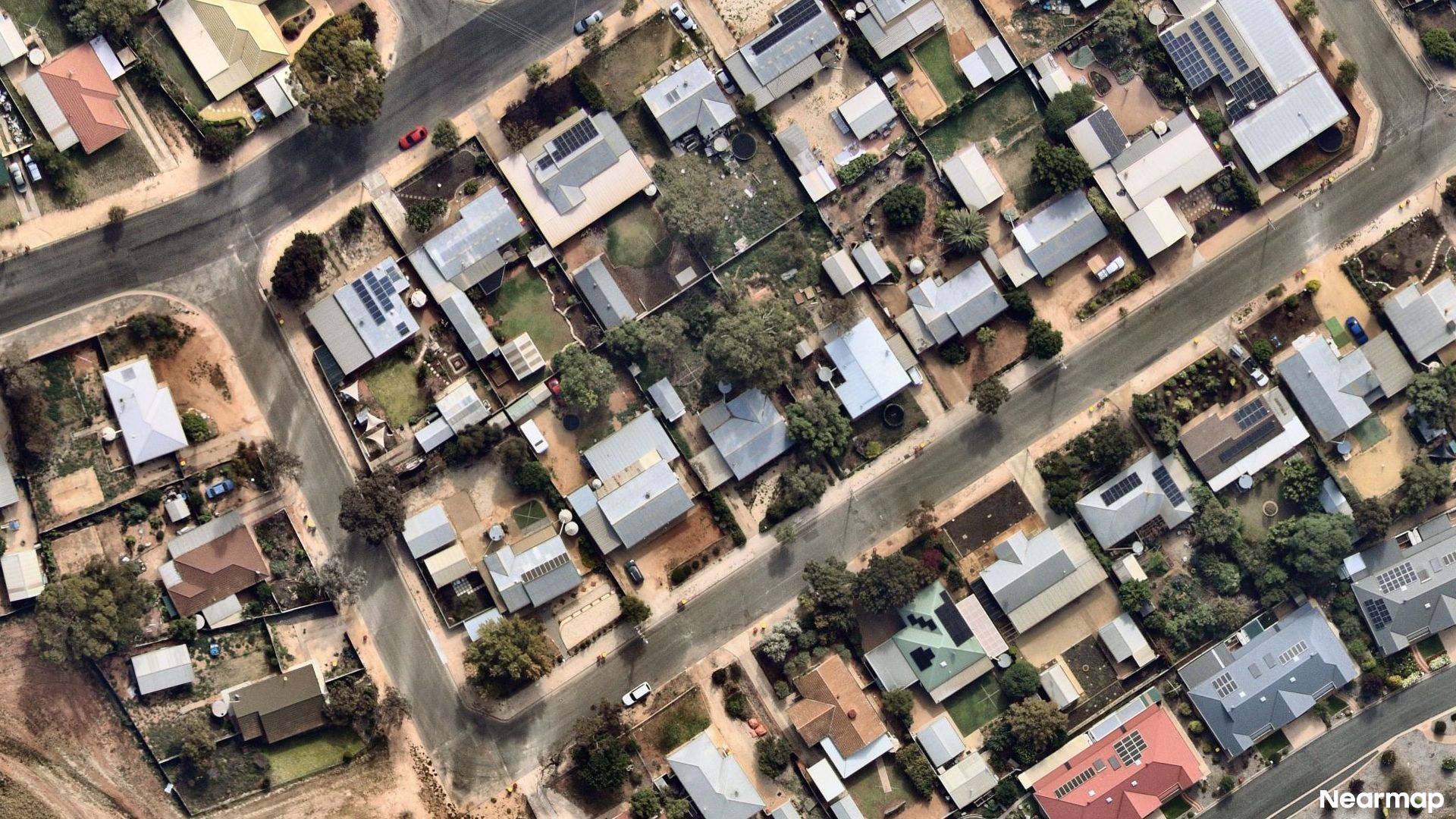 Vertical aerial view