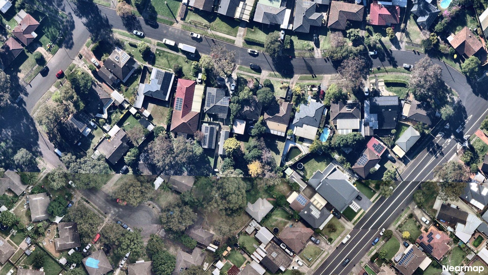 Vertical aerial view