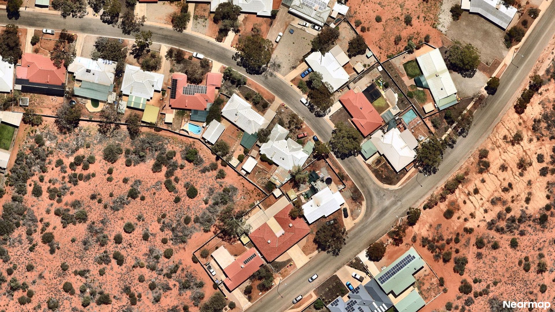 Vertical aerial view
