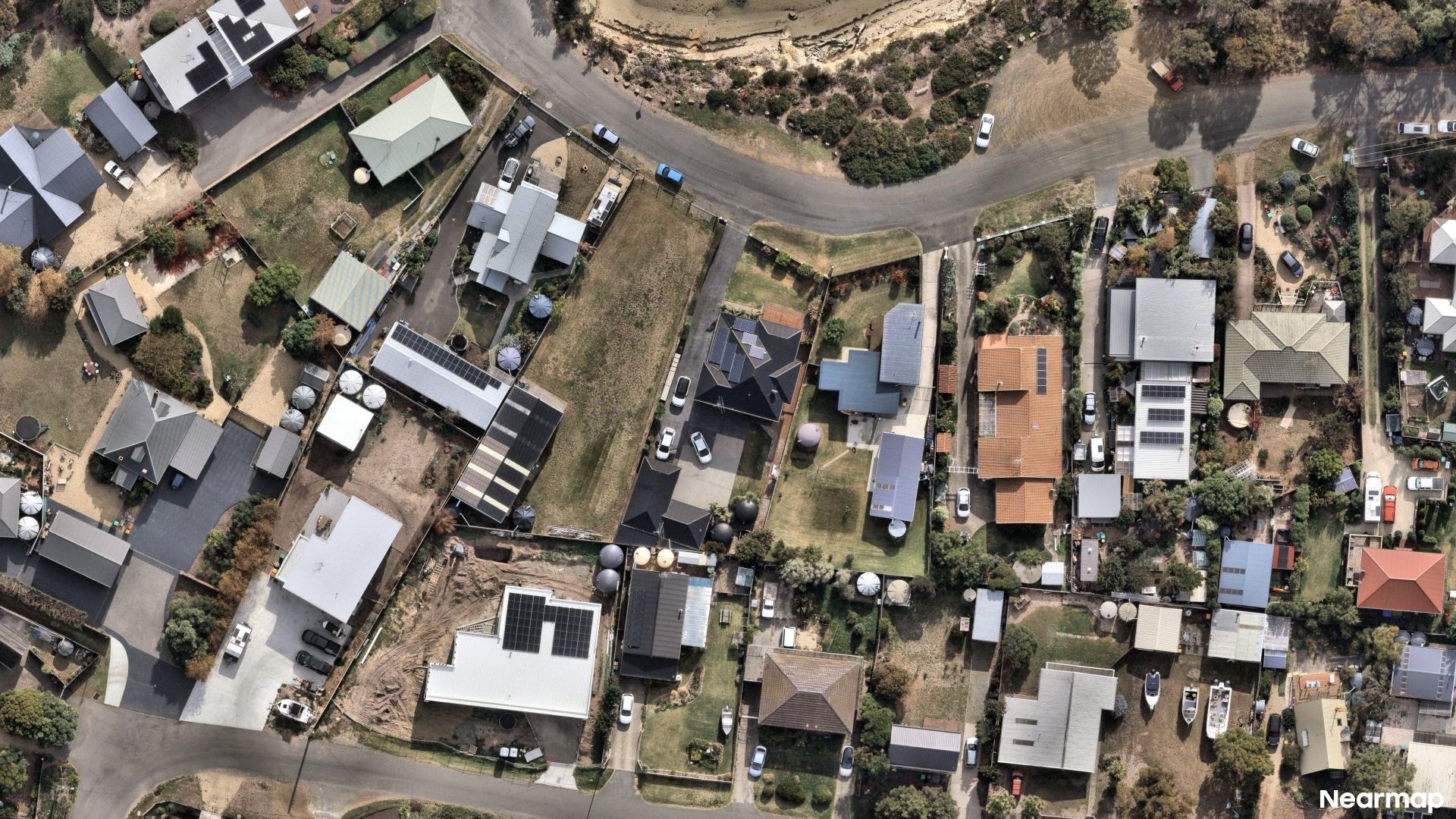 Vertical aerial view