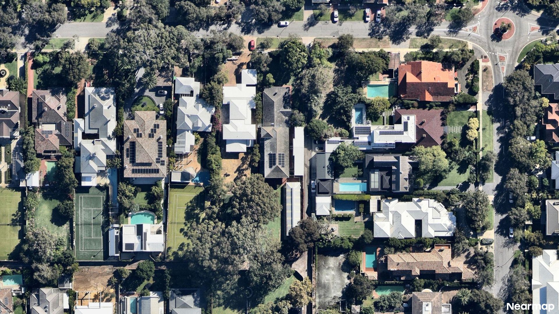 Vertical aerial view