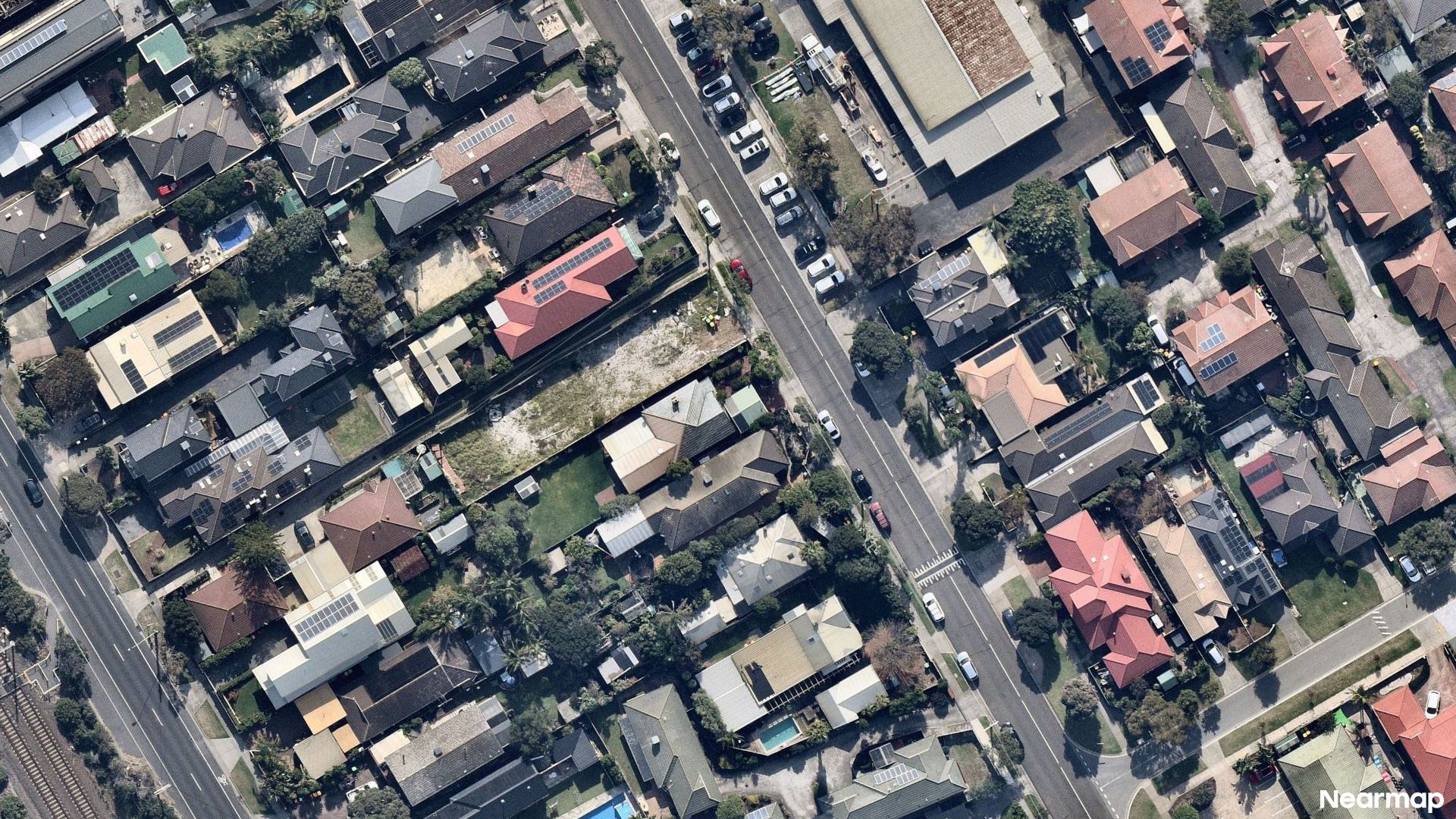 Vertical aerial view