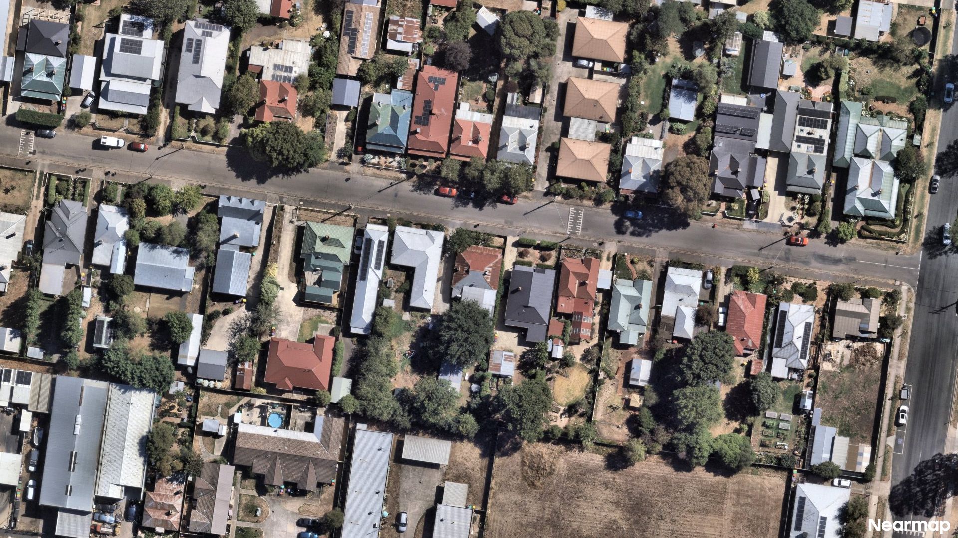 Vertical aerial view