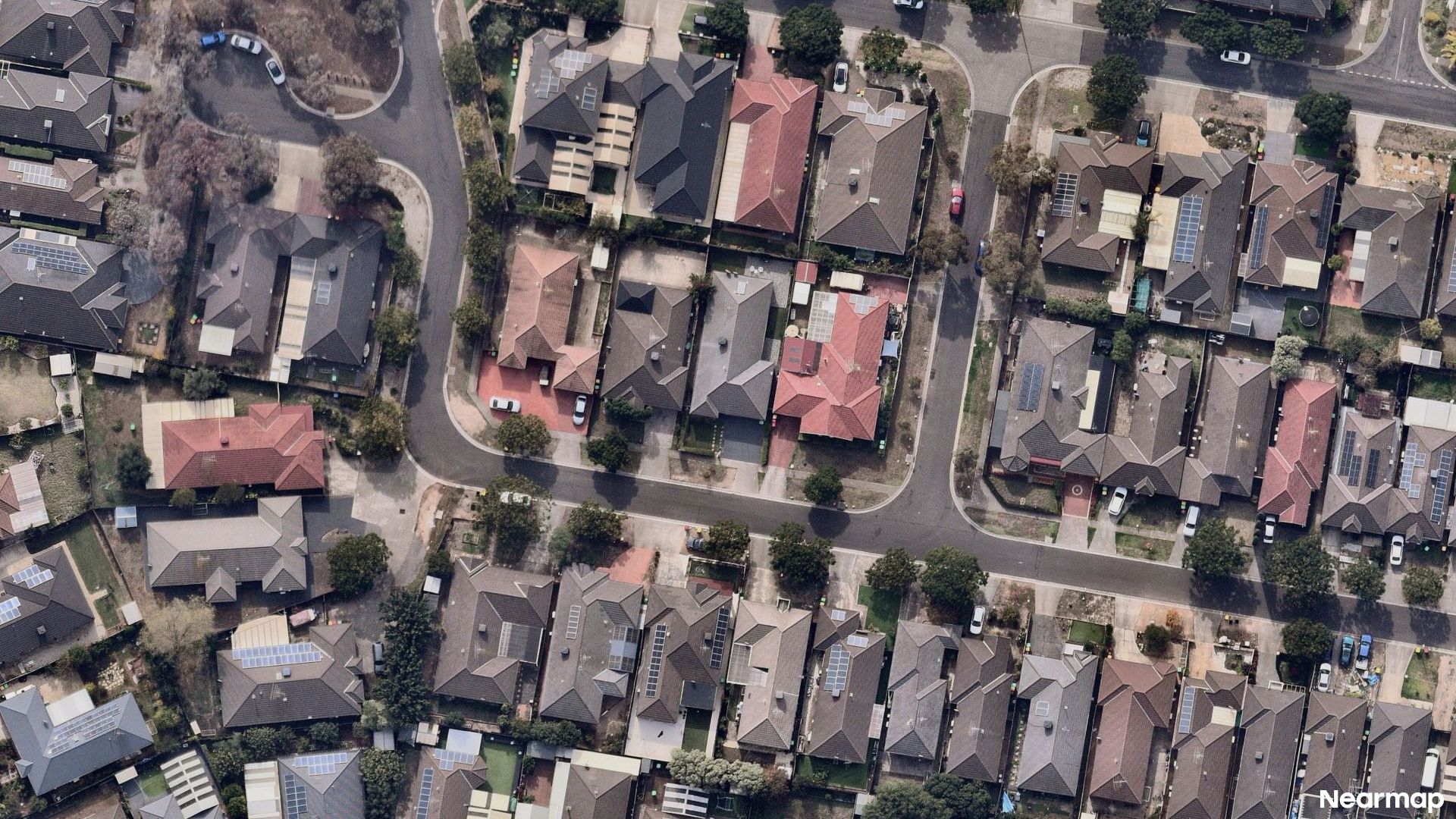 Vertical aerial view