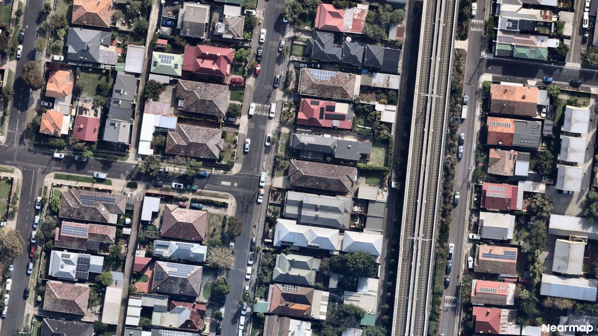 Vertical aerial view