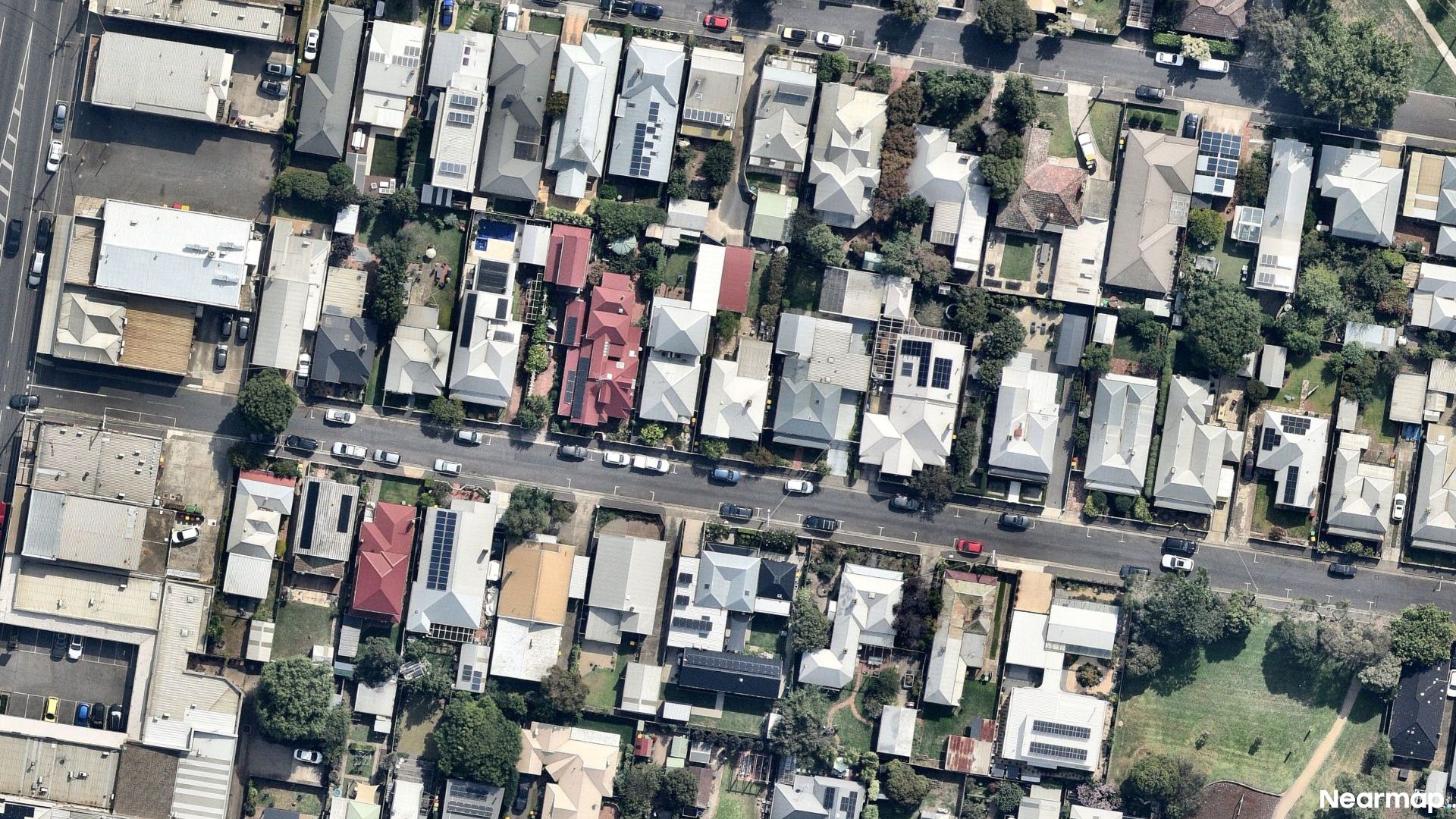 Vertical aerial view
