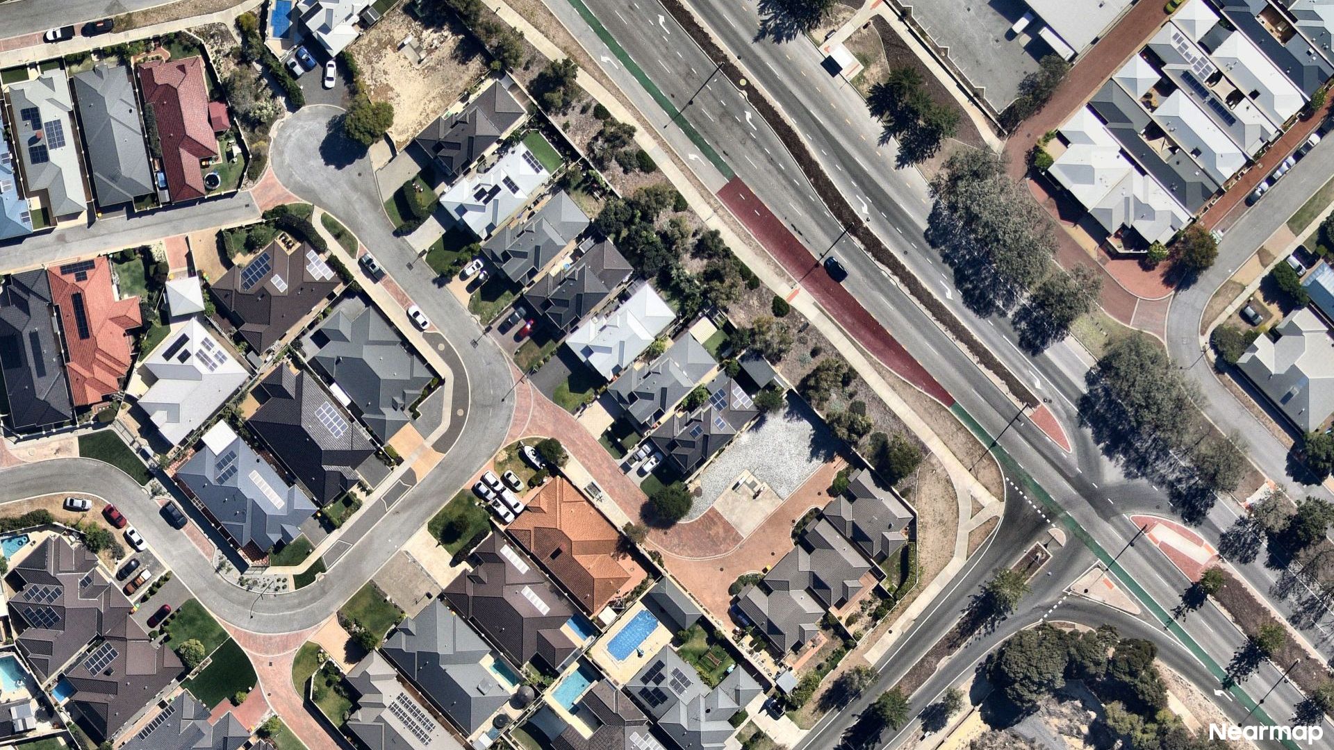 Vertical aerial view
