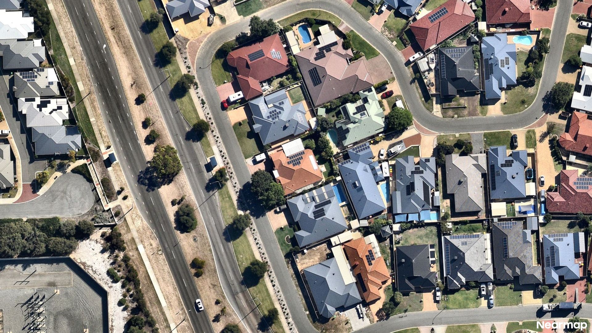 Vertical aerial view