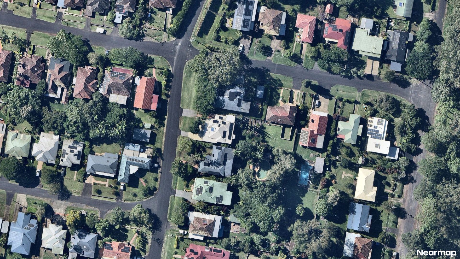 Vertical aerial view