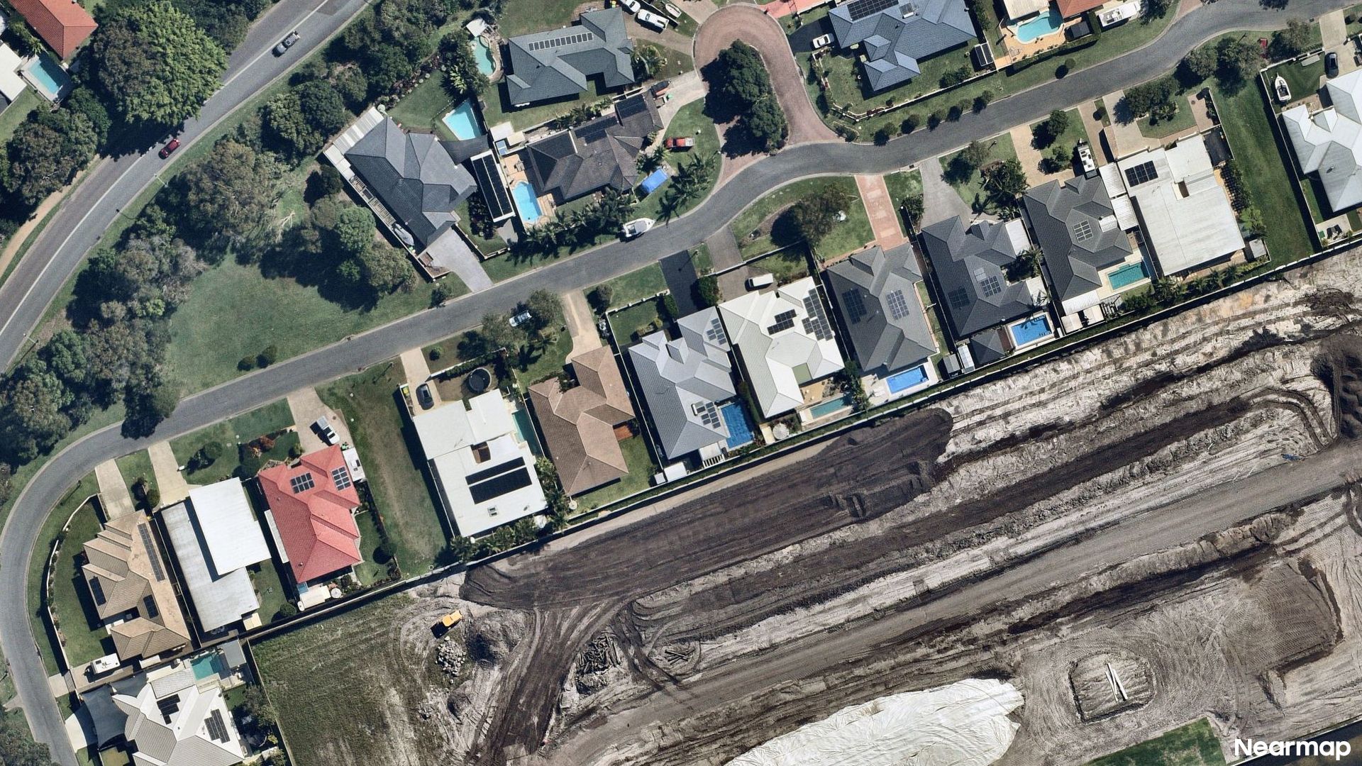 Vertical aerial view