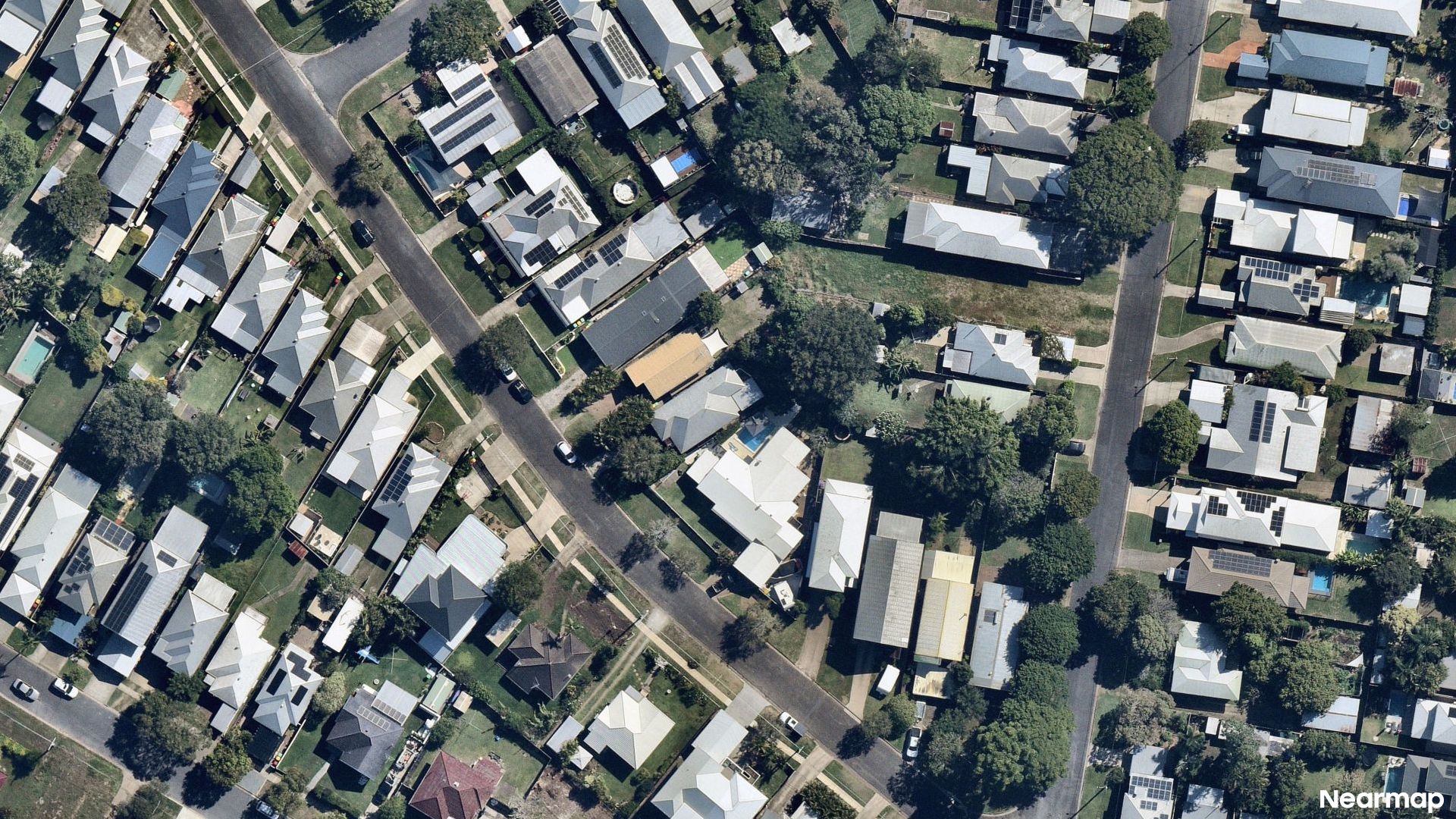 Vertical aerial view