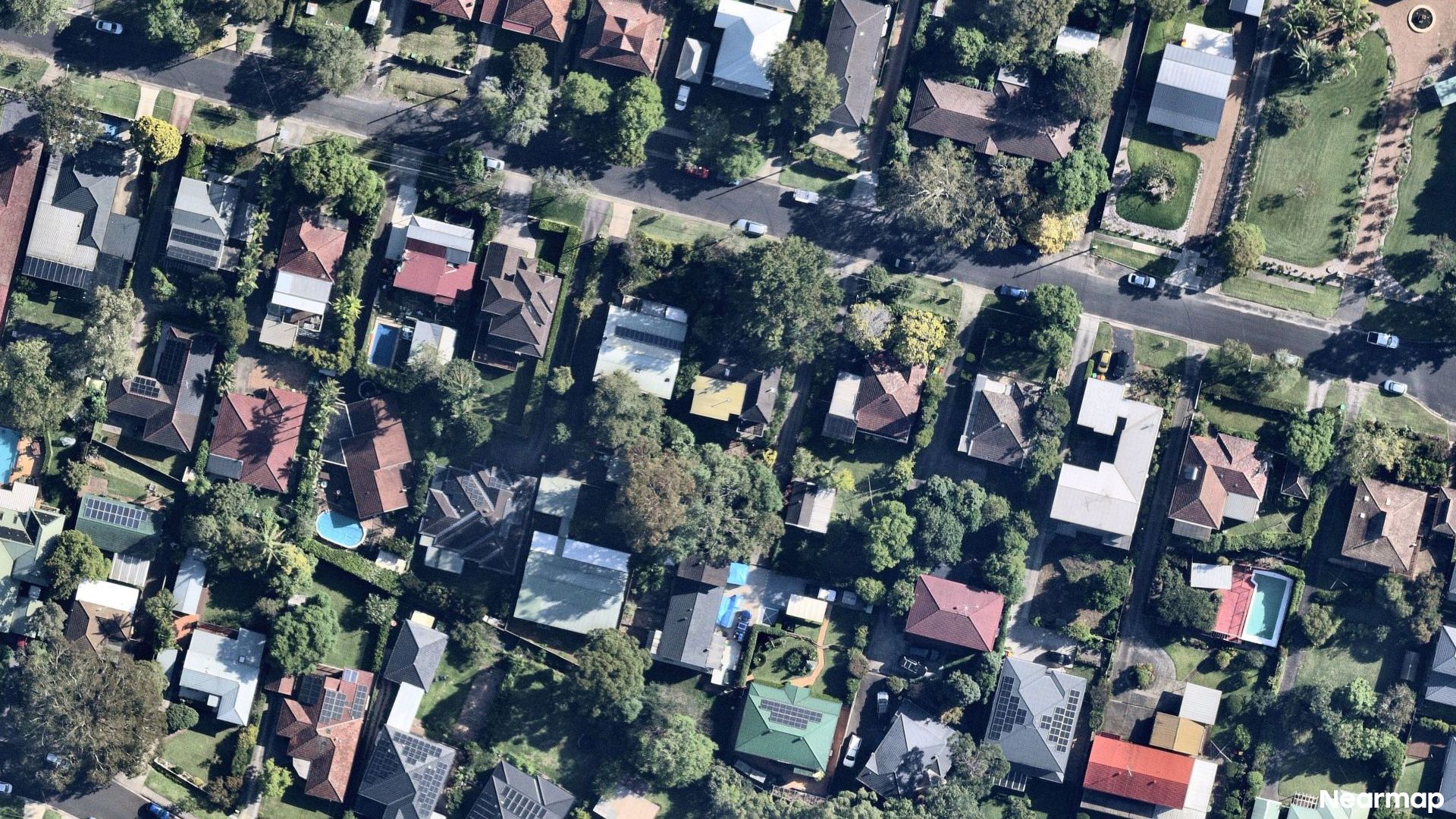 Vertical aerial view