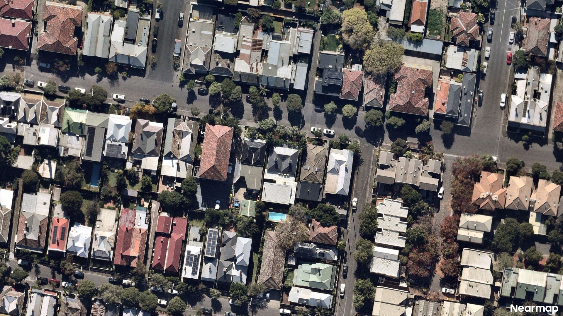 Vertical aerial view