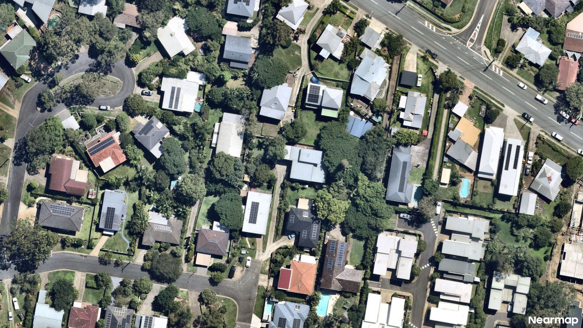 Vertical aerial view