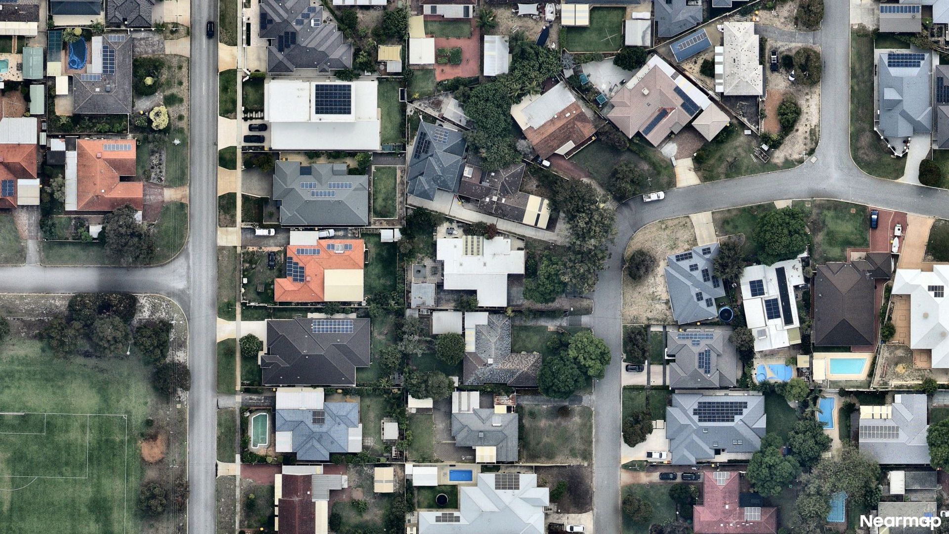Vertical aerial view
