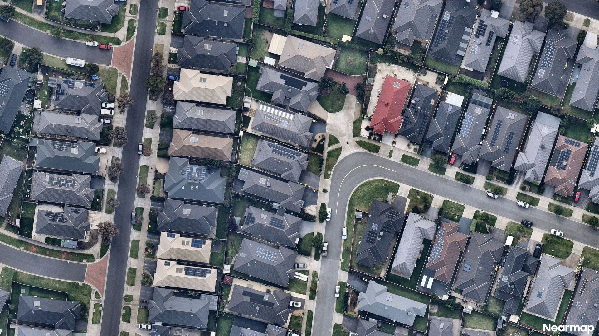 Vertical aerial view