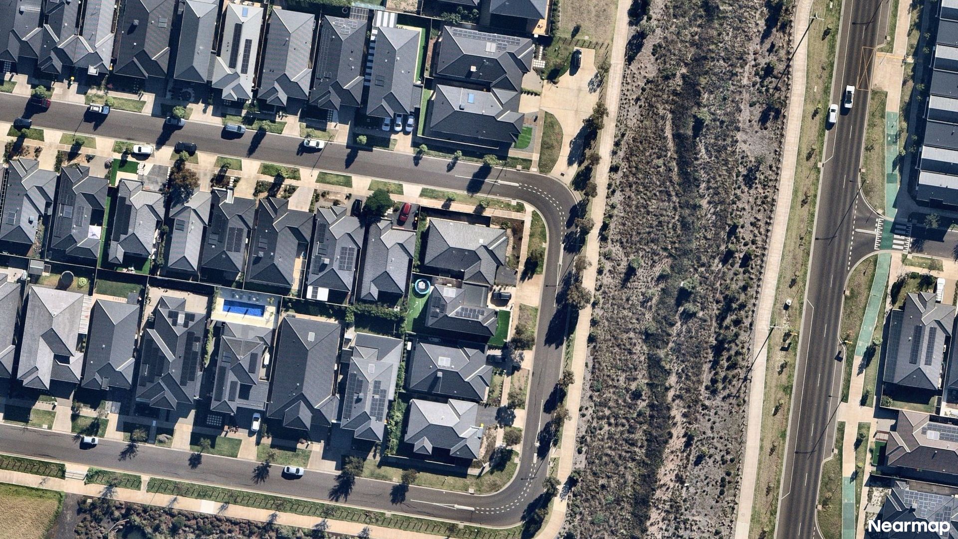 Vertical aerial view
