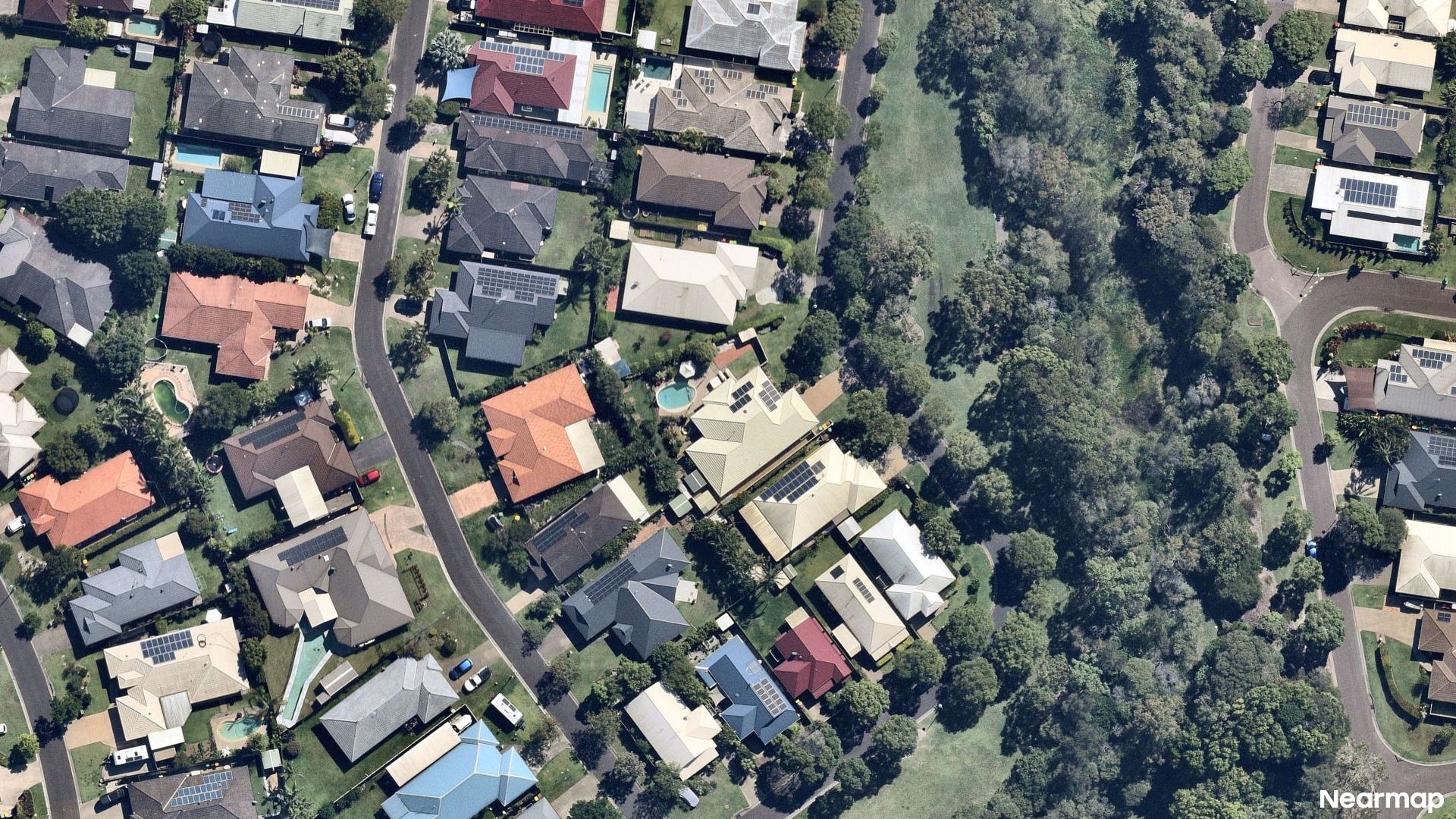 Vertical aerial view