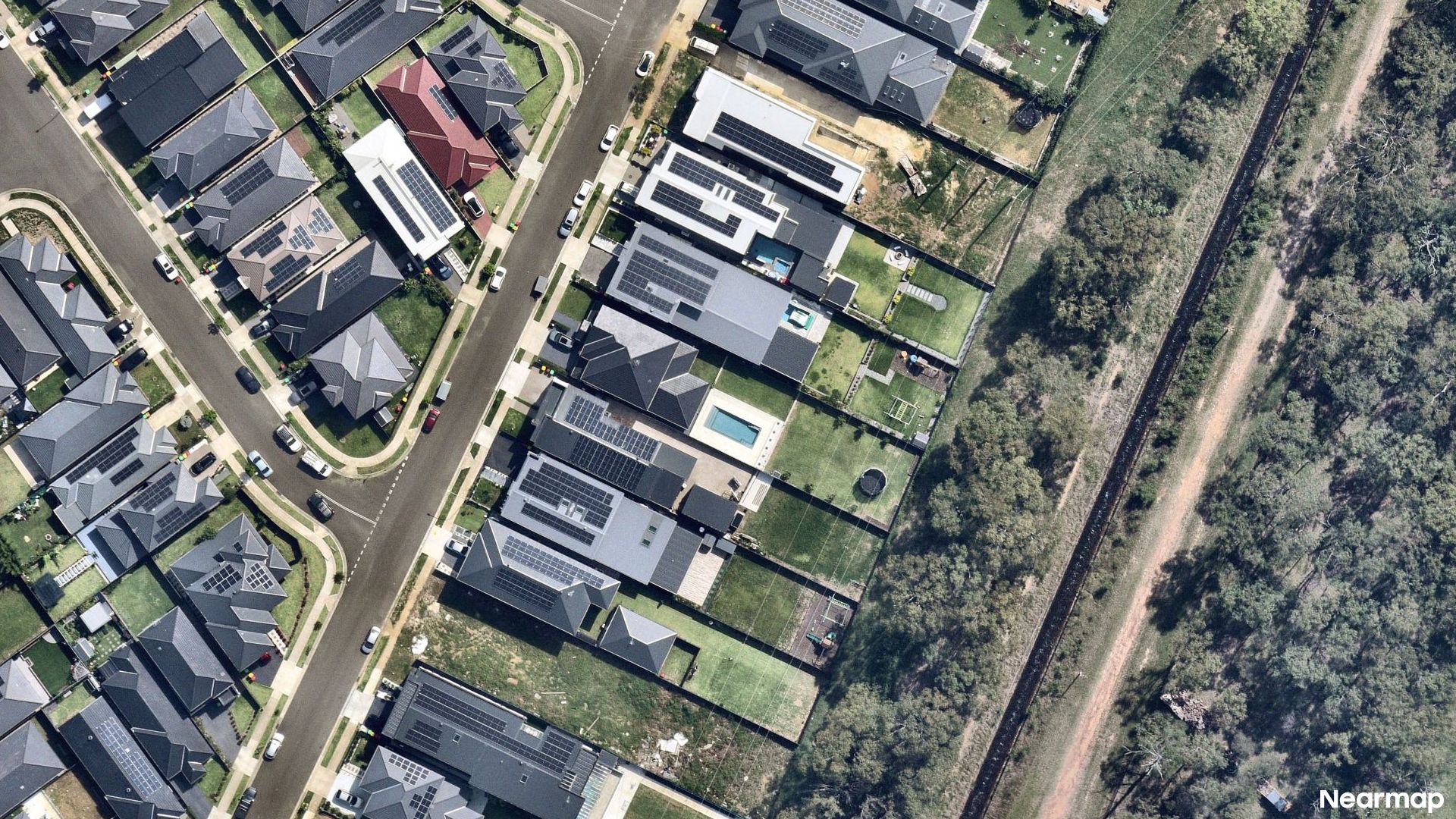 Vertical aerial view