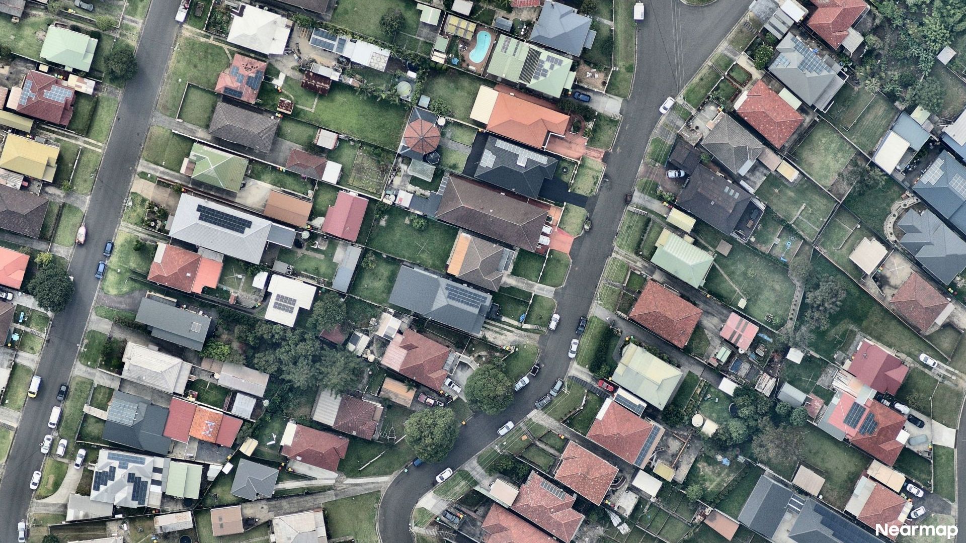 Vertical aerial view
