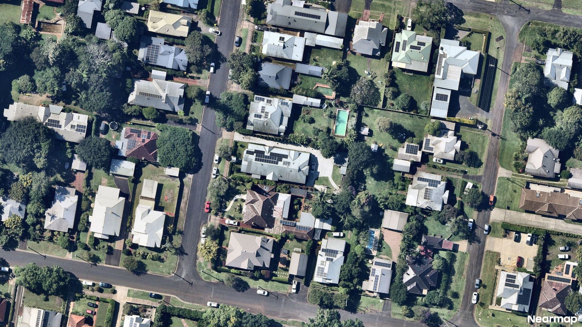 Vertical aerial view