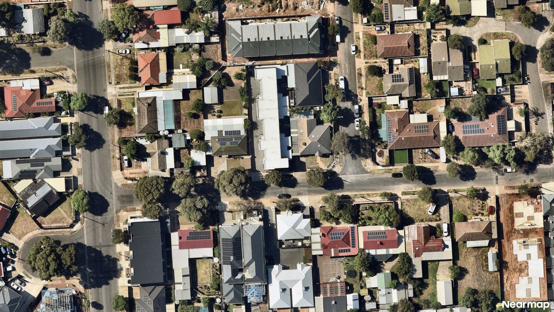 Vertical aerial view