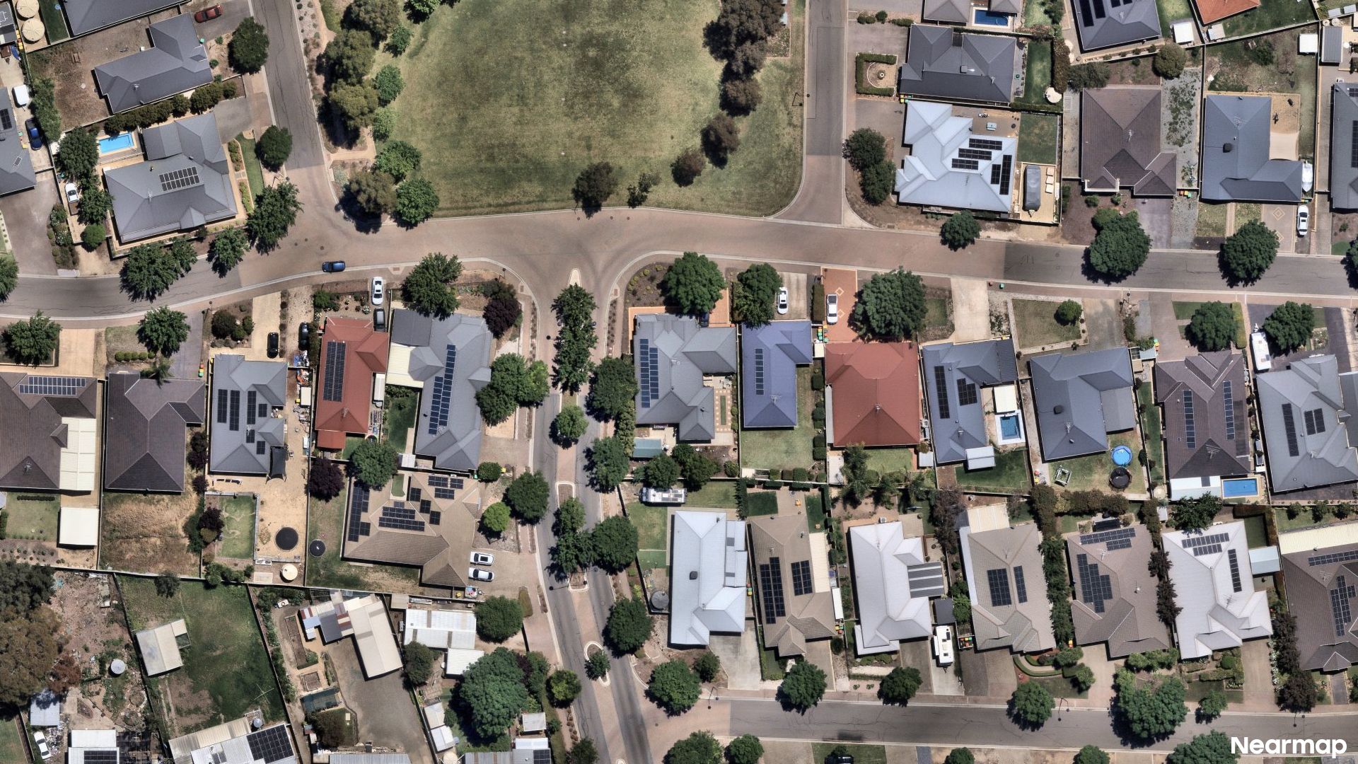 Vertical aerial view